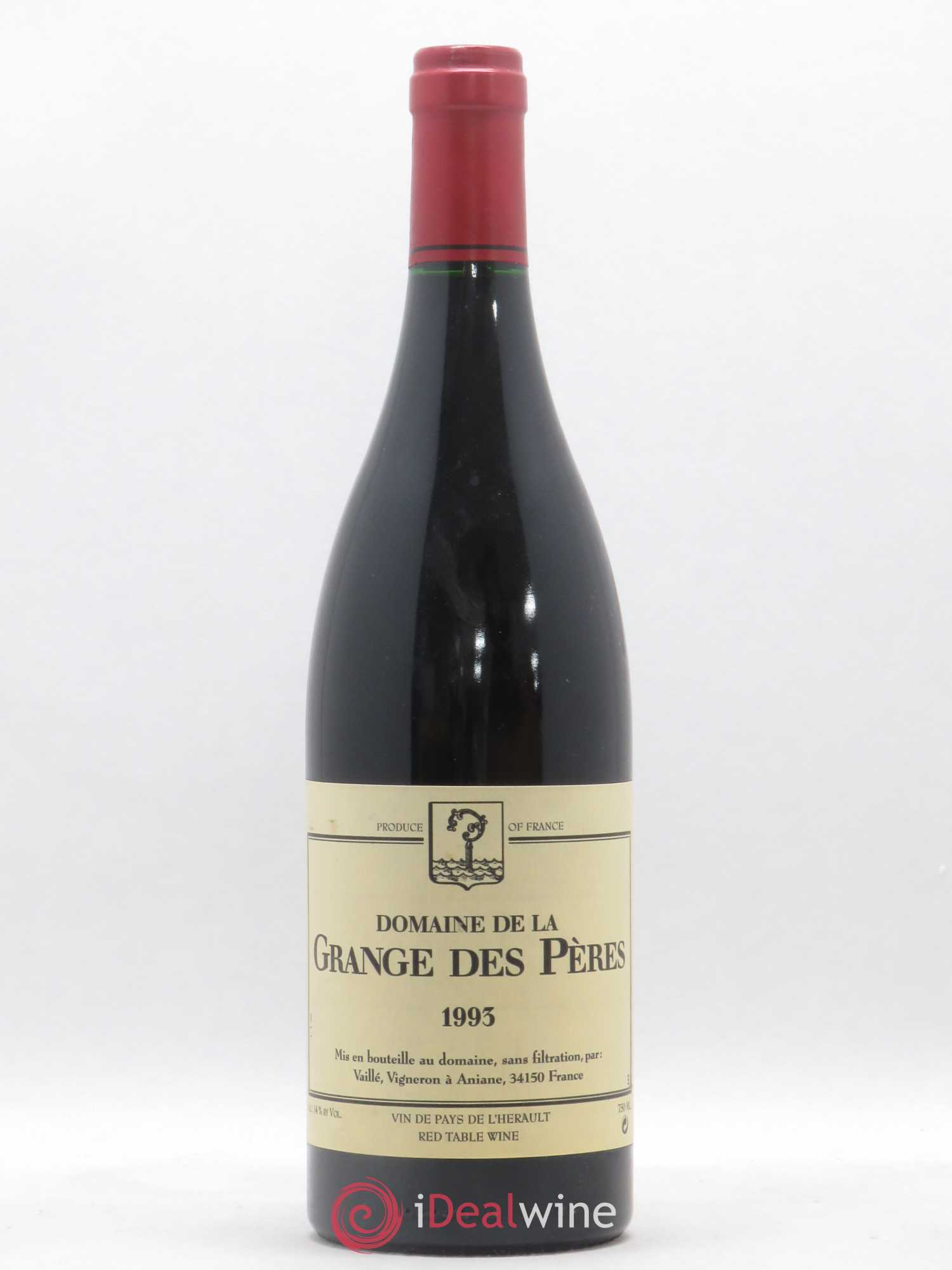 Pays d'Hérault Grange des Pères Laurent Vaillé 1993 - Lot de 1 bouteille - 0