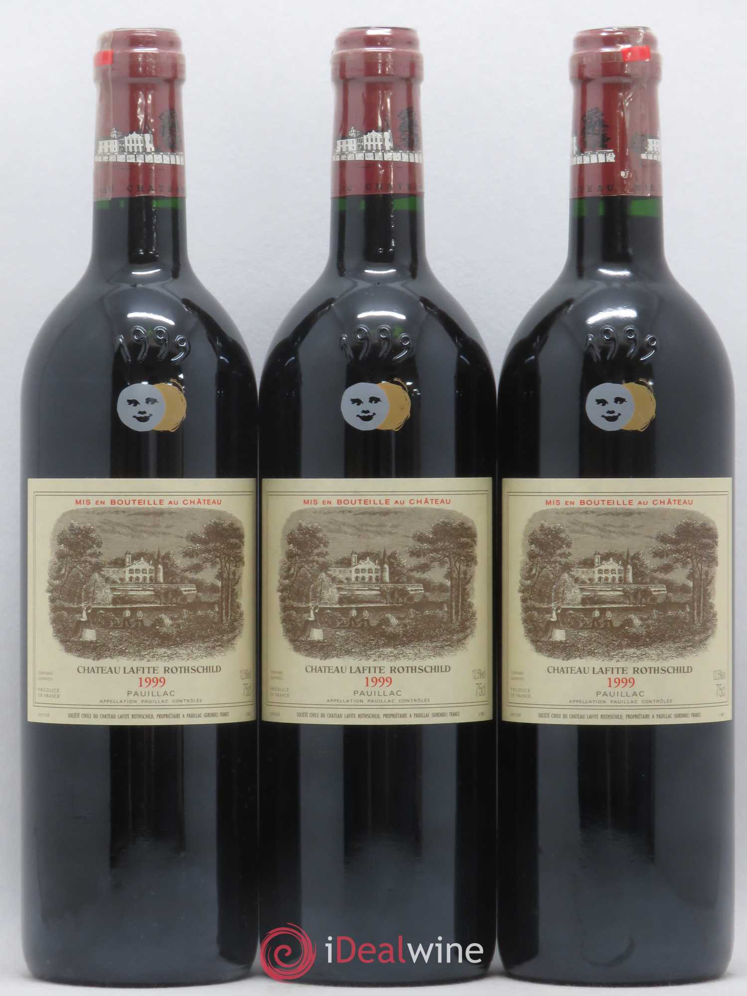 Château Lafite Rothschild 1er Grand Cru Classé 1999 - Lot de 3 bouteilles - 0