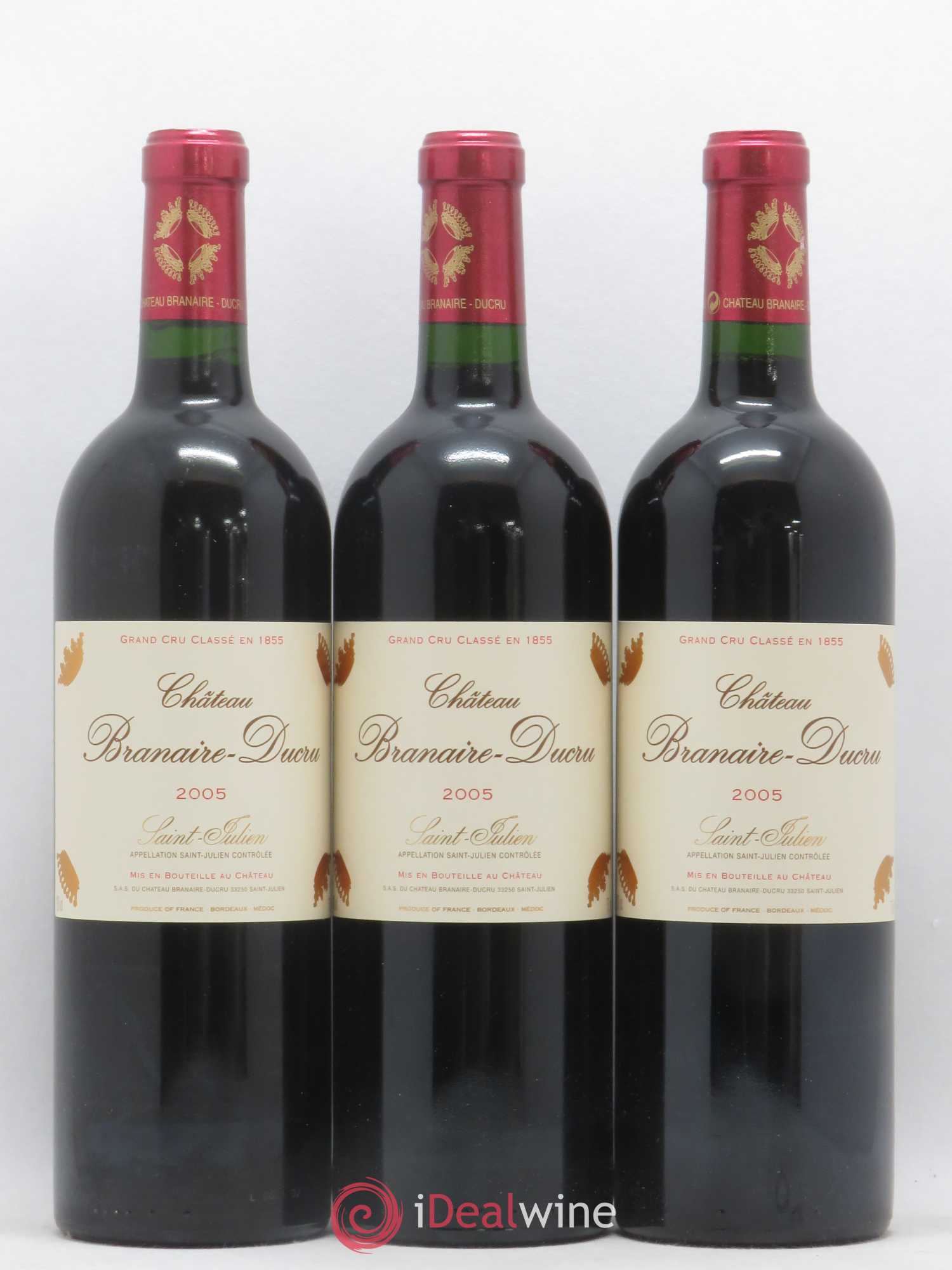 Château Branaire Ducru 4ème Grand Cru Classé 2005 - Lotto di 6 bottiglie - 1