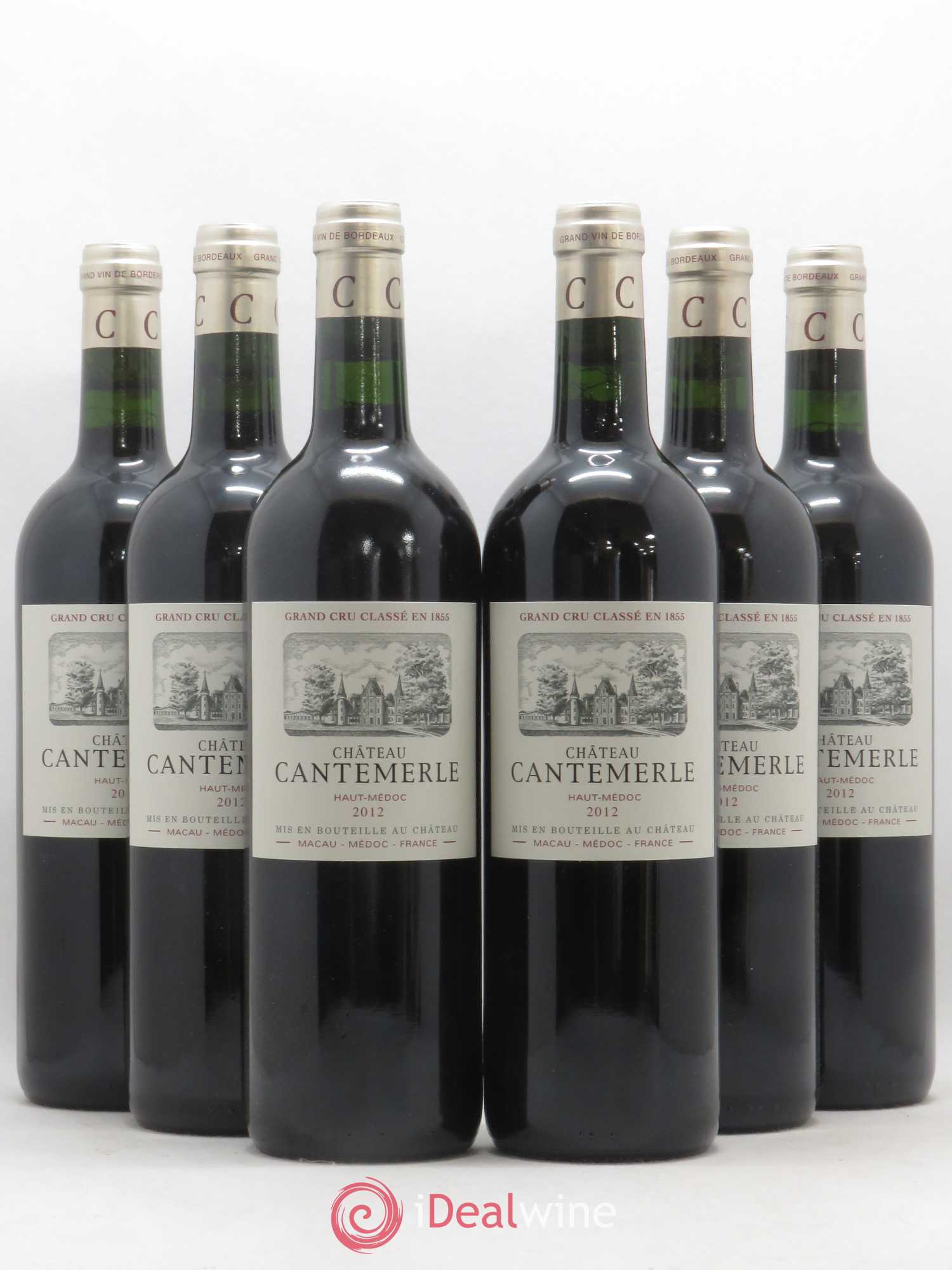 Château Cantemerle 5ème Grand Cru Classé 2012 - Lot de 6 bouteilles - 0