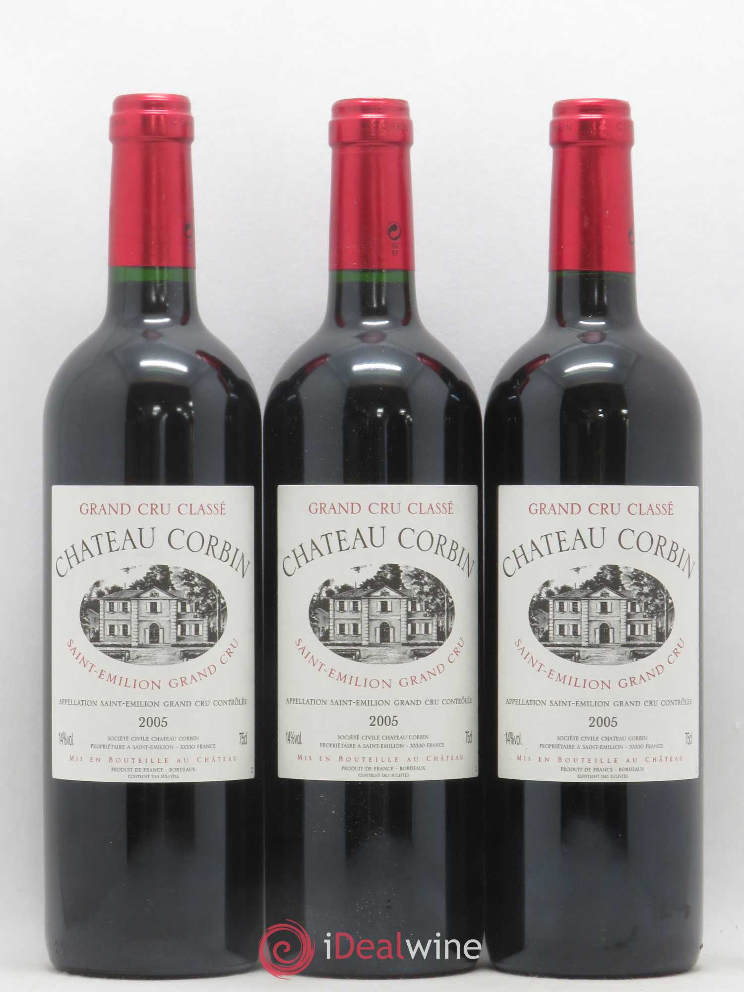 Château Corbin Grand Cru Classé 2005 - Lot de 6 bouteilles - 1