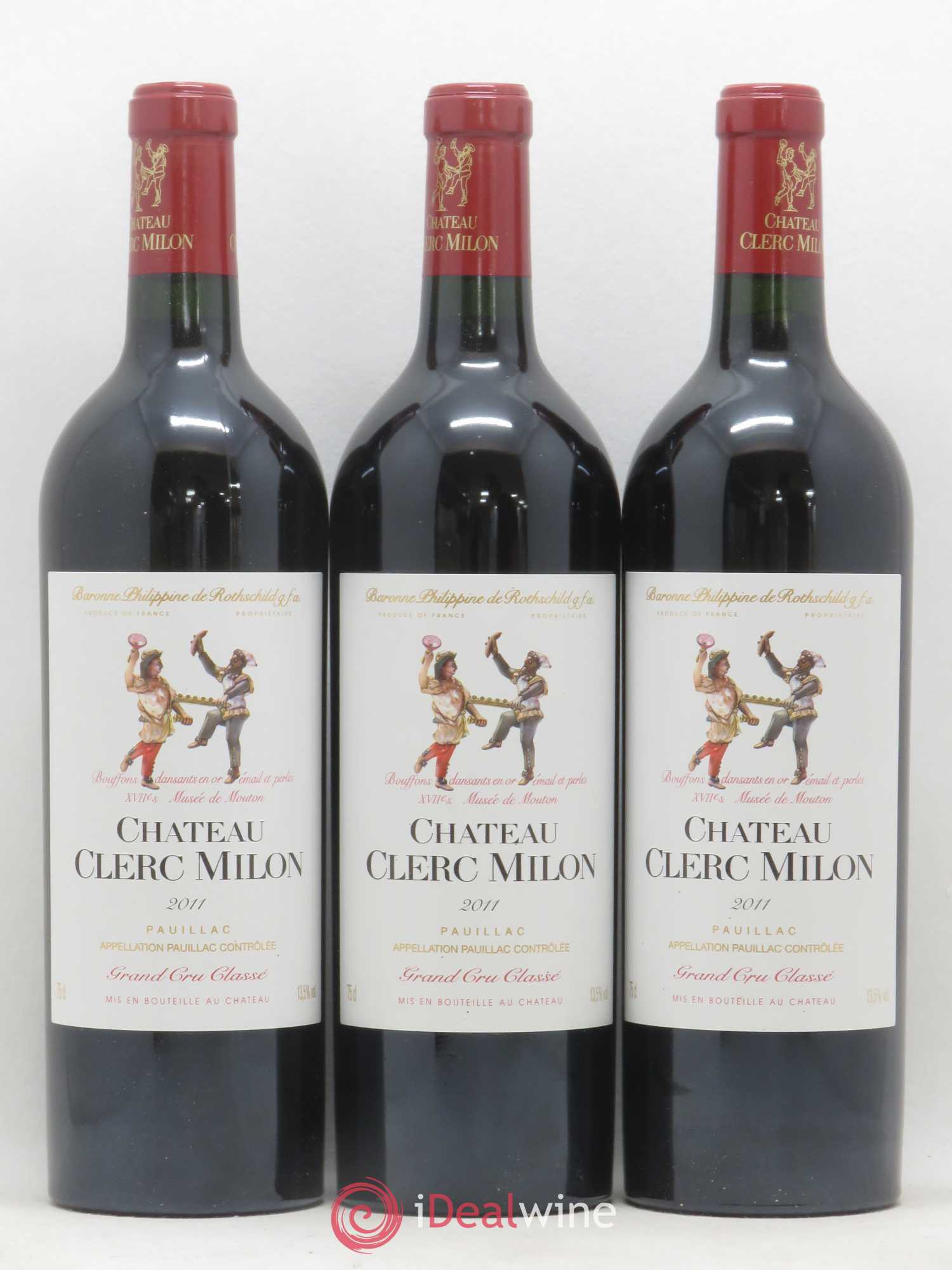 Château Clerc Milon 5ème Grand Cru Classé 2011 - Lot de 12 bouteilles - 2