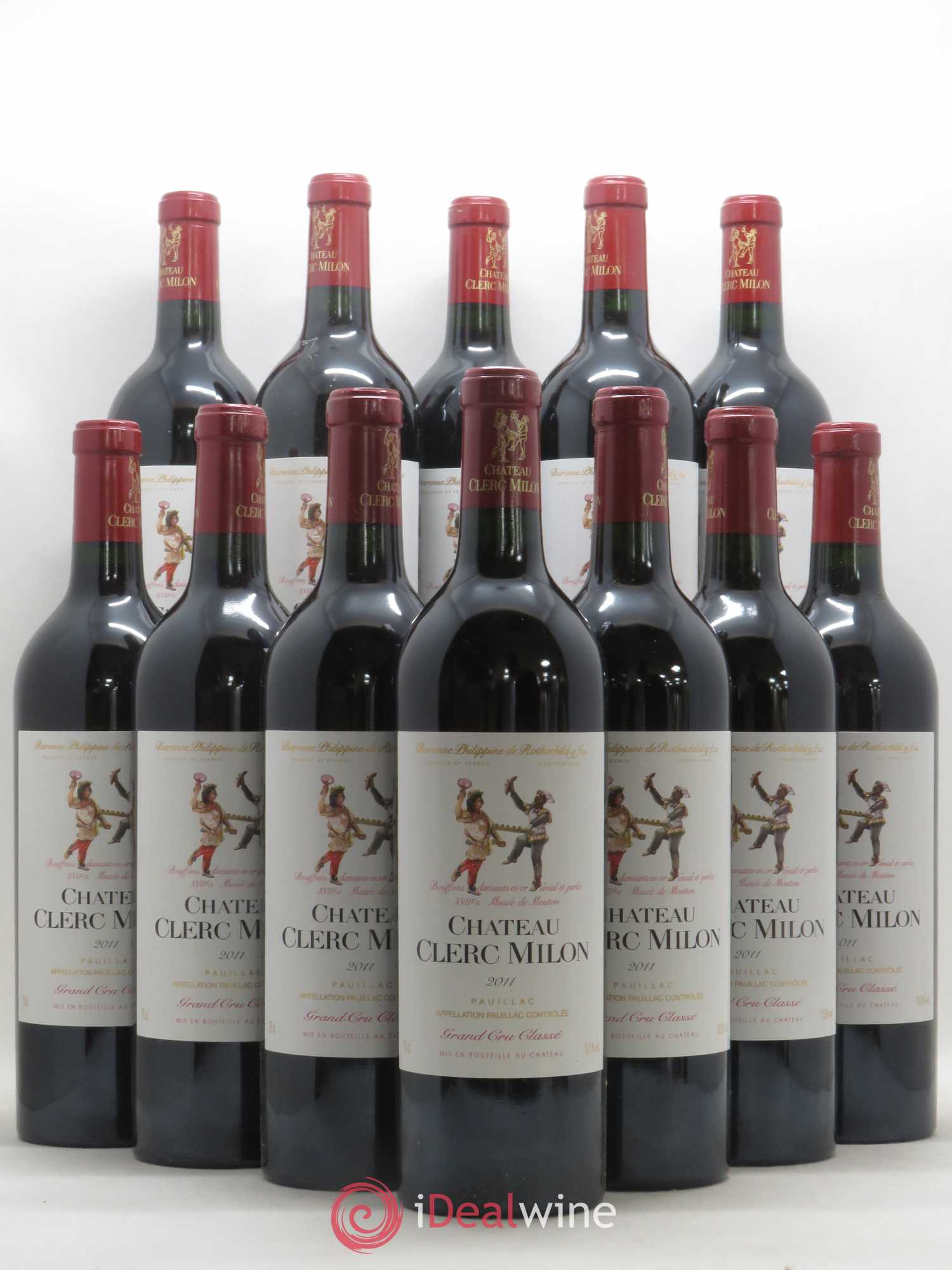 Château Clerc Milon 5ème Grand Cru Classé 2011 - Lot de 12 bouteilles - 0