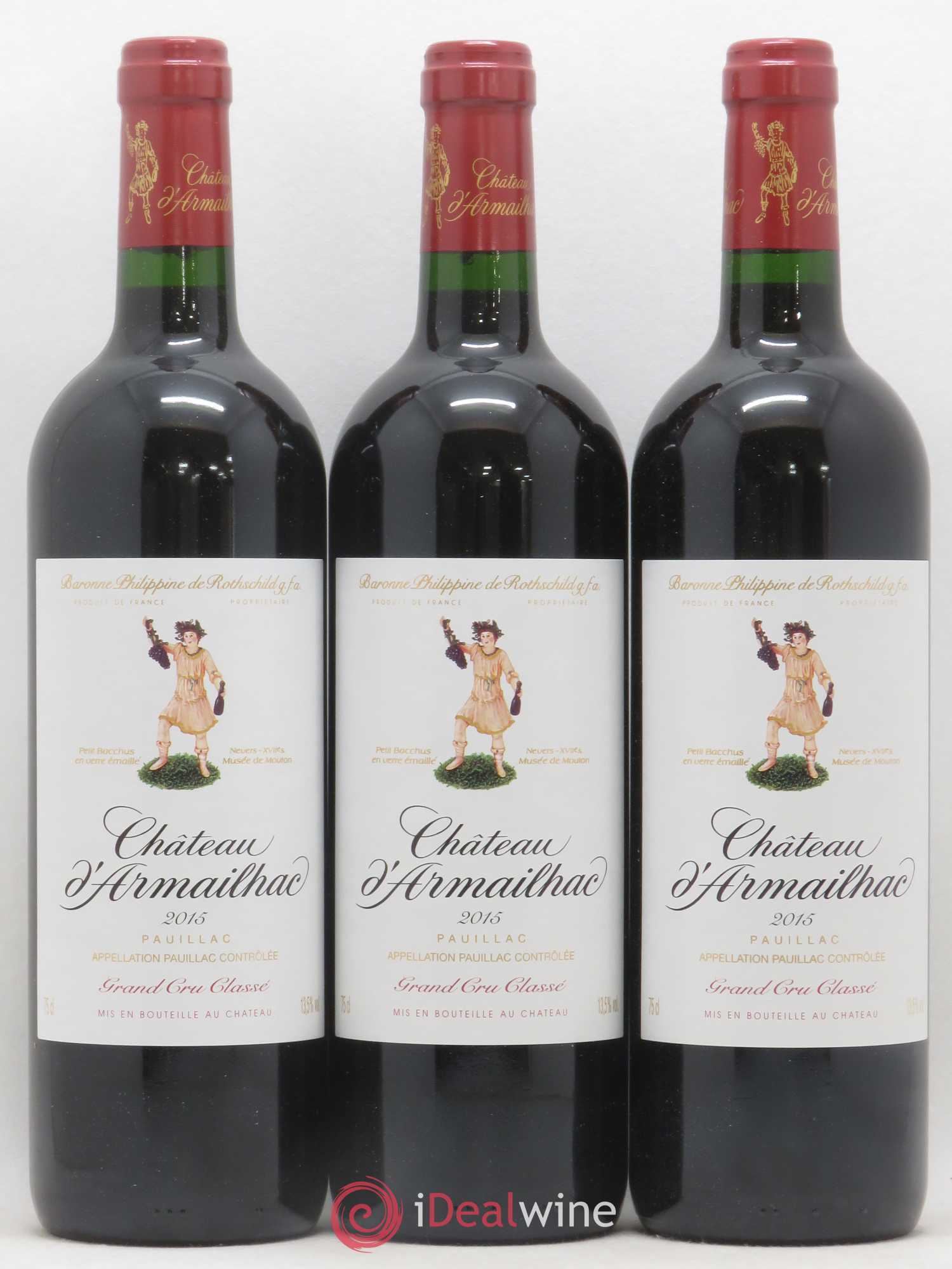 Château d' Armailhac - Mouton Baron(ne) Philippe 5ème Grand Cru Classé 2015 - Lot de 6 bouteilles - 2