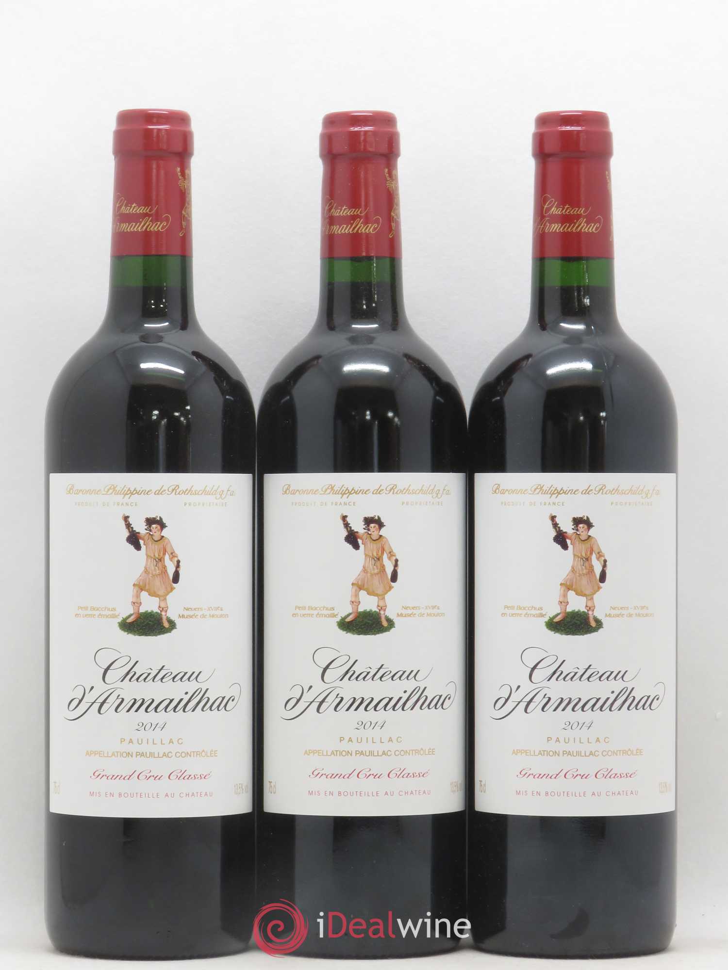 Château d' Armailhac - Mouton Baron(ne) Philippe 5ème Grand Cru Classé 2014 - Lot de 12 bouteilles - 2