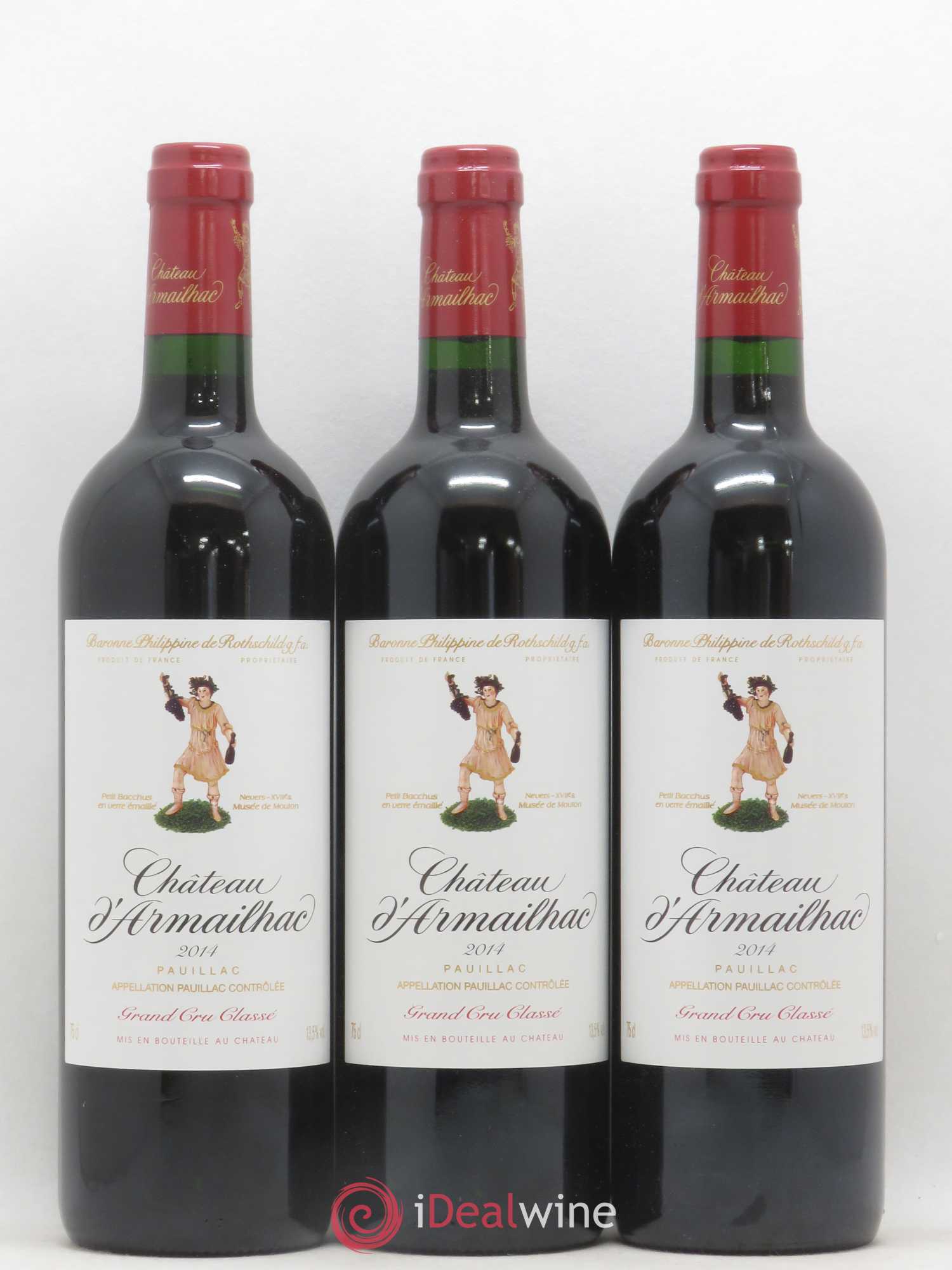 Château d' Armailhac - Mouton Baron(ne) Philippe 5ème Grand Cru Classé 2014 - Lot de 12 bouteilles - 3