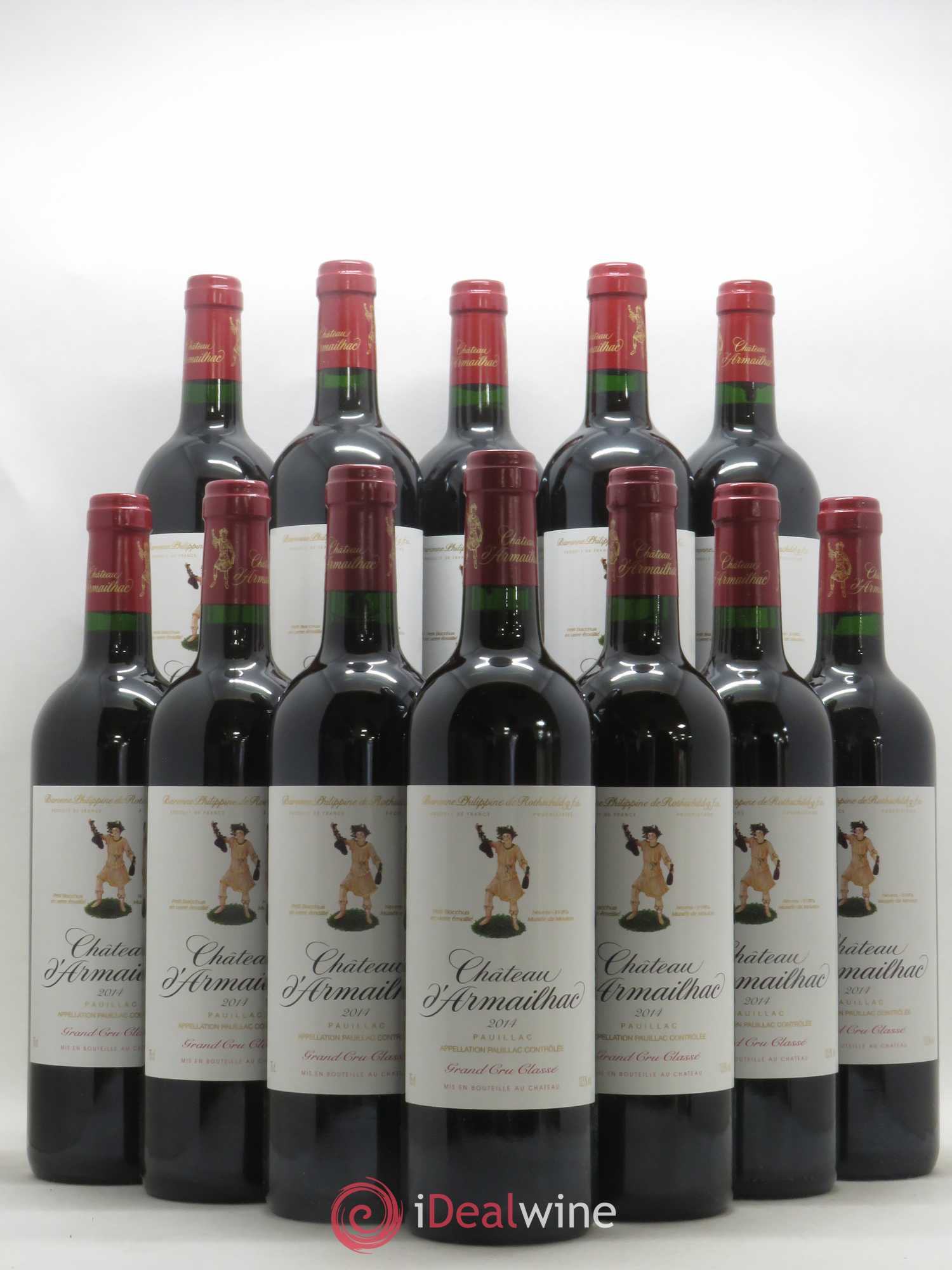 Château d' Armailhac - Mouton Baron(ne) Philippe 5ème Grand Cru Classé 2014 - Lot de 12 bouteilles - 0