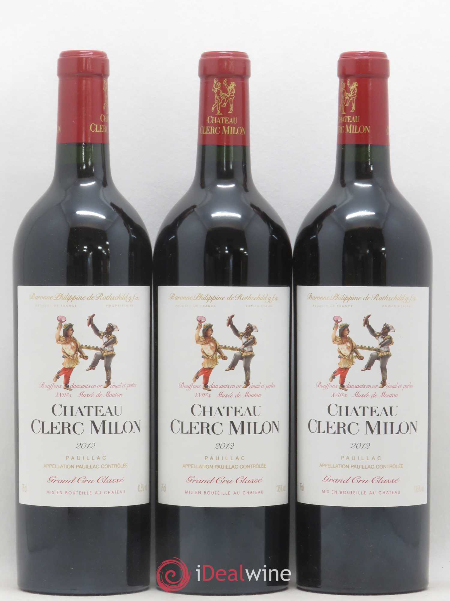 Château Clerc Milon 5ème Grand Cru Classé 2012 - Lot de 12 bouteilles - 2