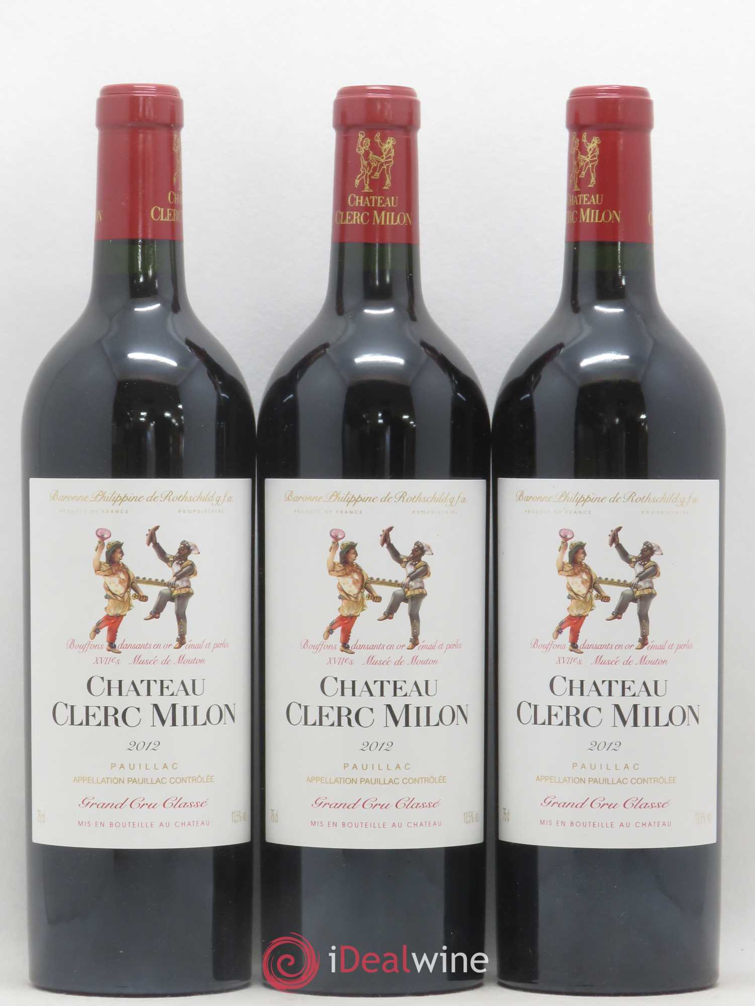 Château Clerc Milon 5ème Grand Cru Classé 2012 - Lot de 12 bouteilles - 3