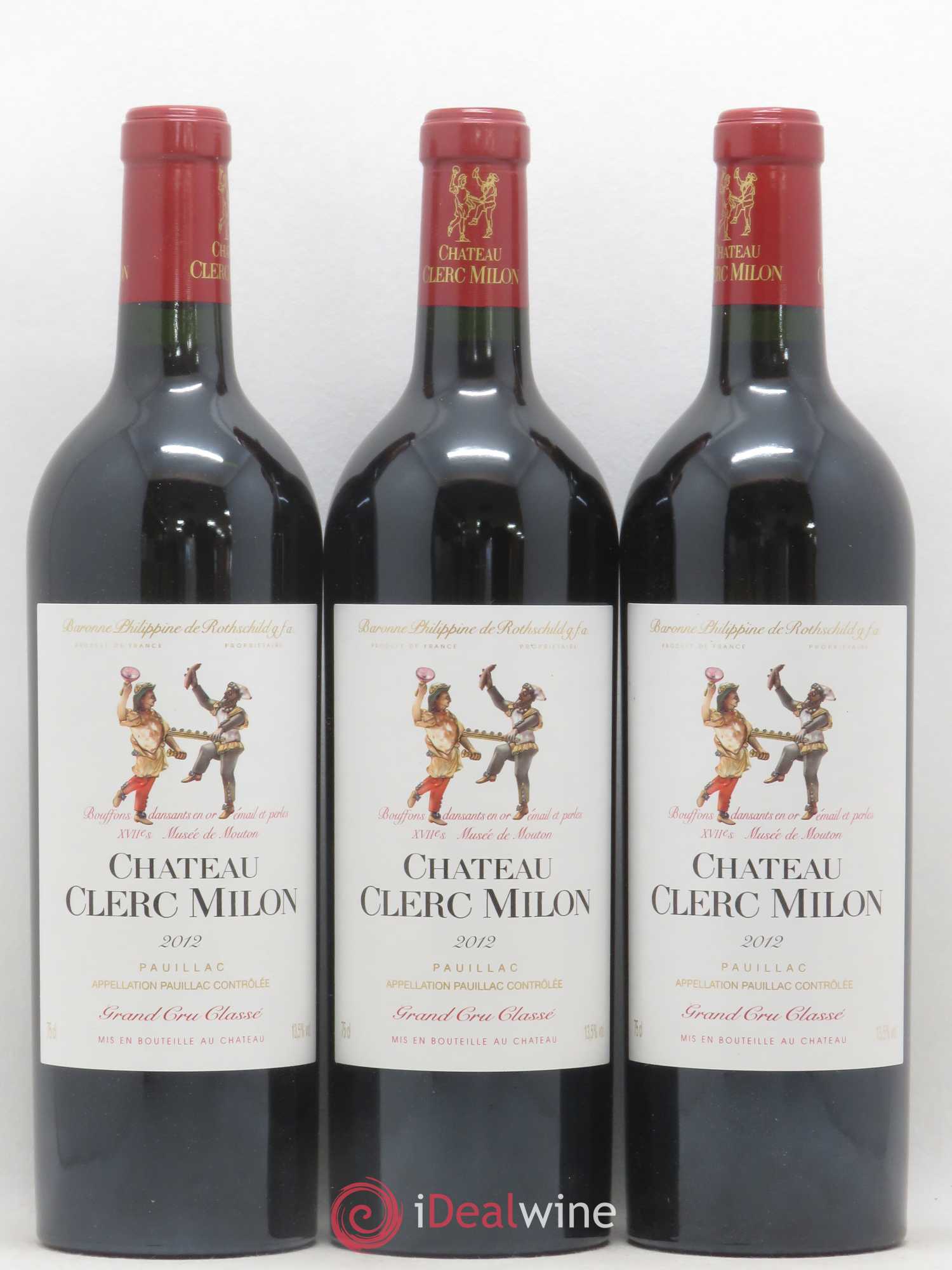 Château Clerc Milon 5ème Grand Cru Classé 2012 - Lot de 12 bouteilles - 4