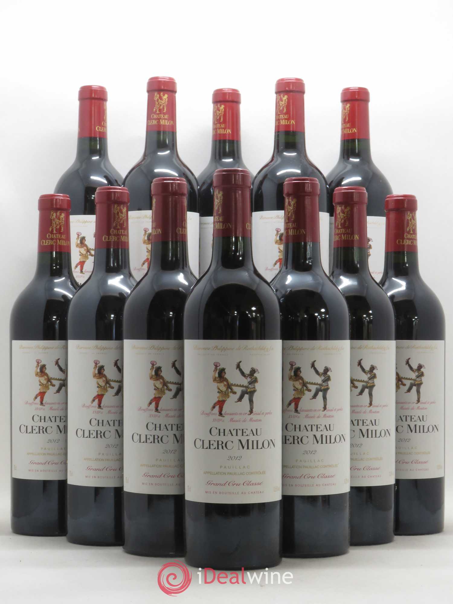 Château Clerc Milon 5ème Grand Cru Classé 2012 - Lot de 12 bouteilles - 0