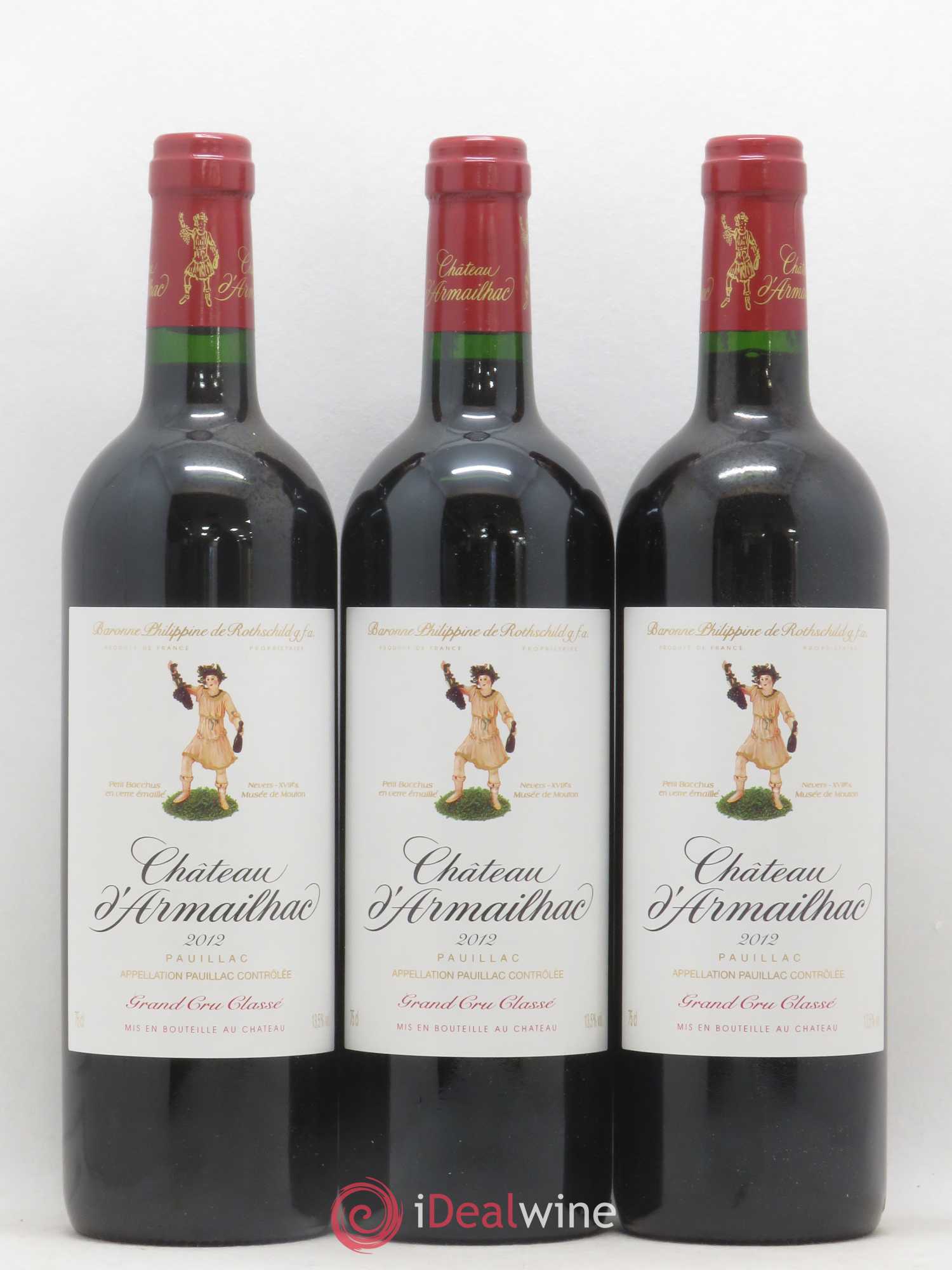Château d' Armailhac - Mouton Baron(ne) Philippe 5ème Grand Cru Classé 2012 - Lotto di 12 bottiglie - 1
