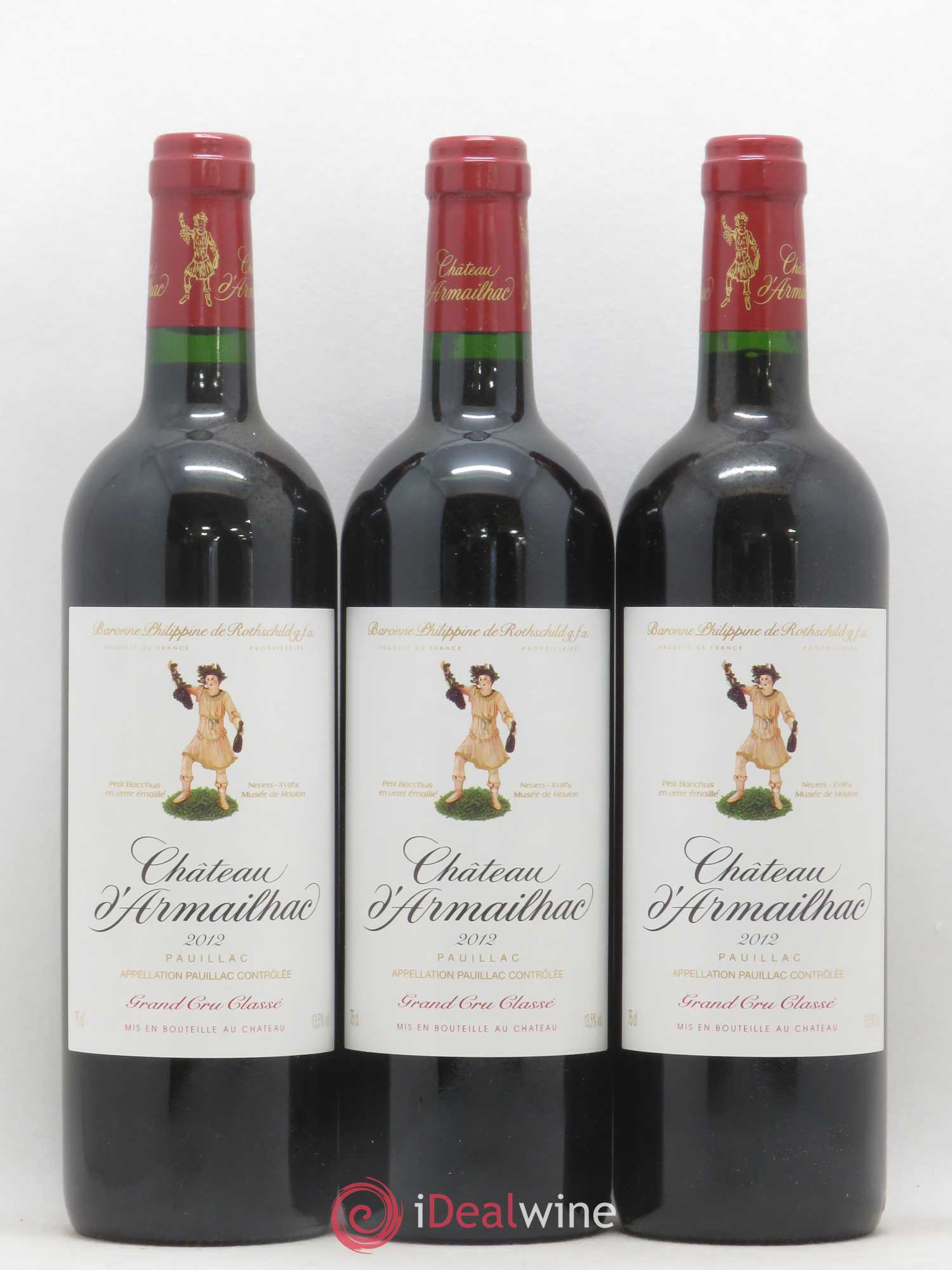 Château d' Armailhac - Mouton Baron(ne) Philippe 5ème Grand Cru Classé 2012 - Lotto di 12 bottiglie - 2