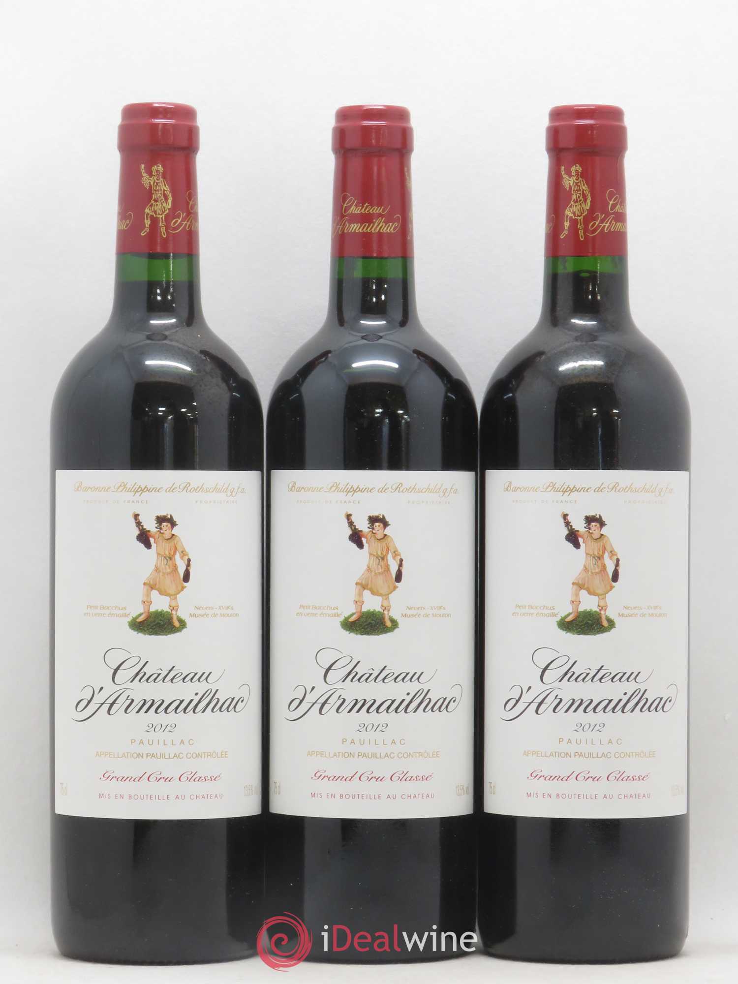 Château d' Armailhac - Mouton Baron(ne) Philippe 5ème Grand Cru Classé 2012 - Lotto di 12 bottiglie - 4
