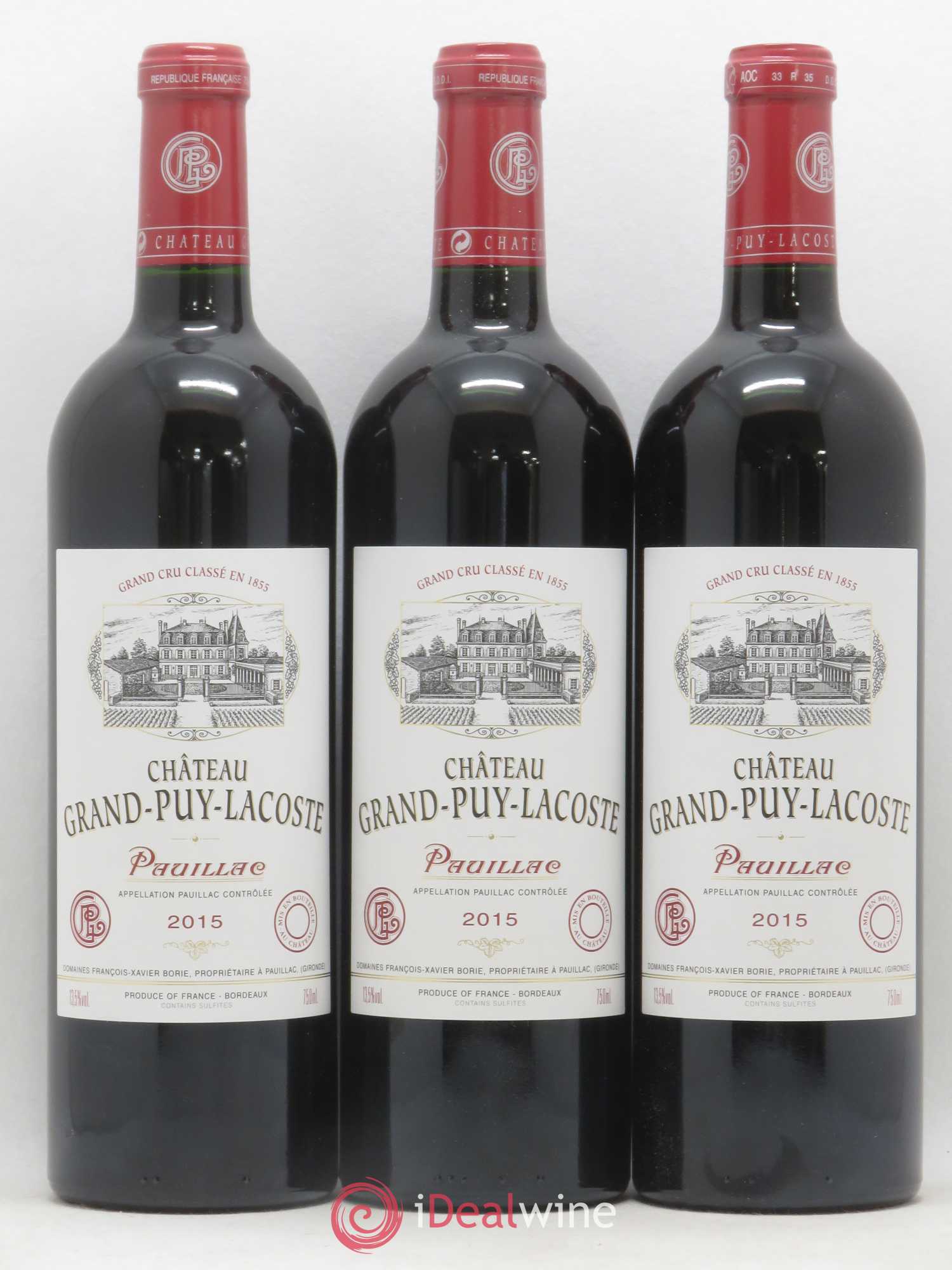 Château Grand Puy Lacoste 5ème Grand Cru Classé 2015 - Lot de 12 bouteilles - 2