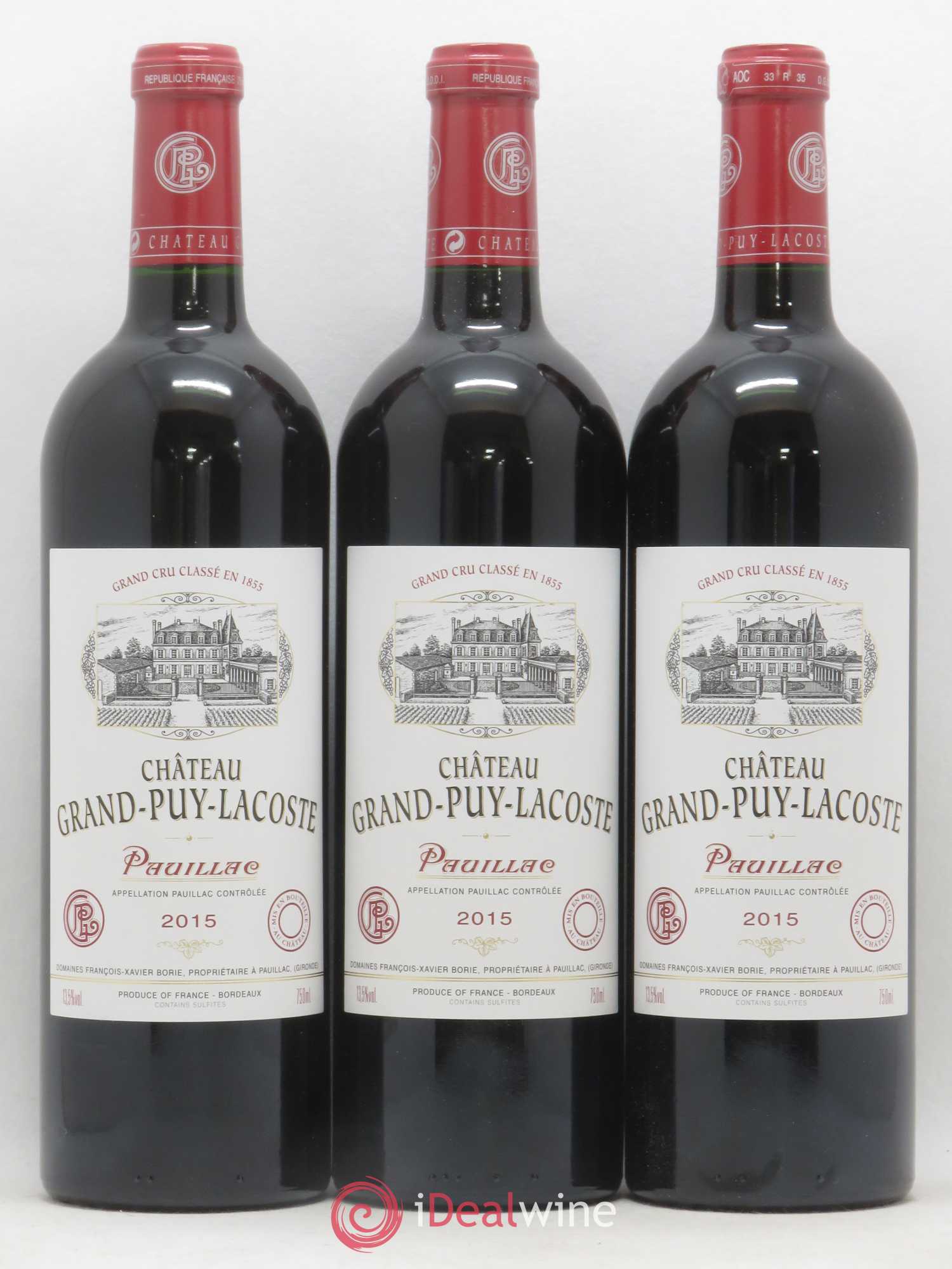 Château Grand Puy Lacoste 5ème Grand Cru Classé 2015 - Lot de 12 bouteilles - 3