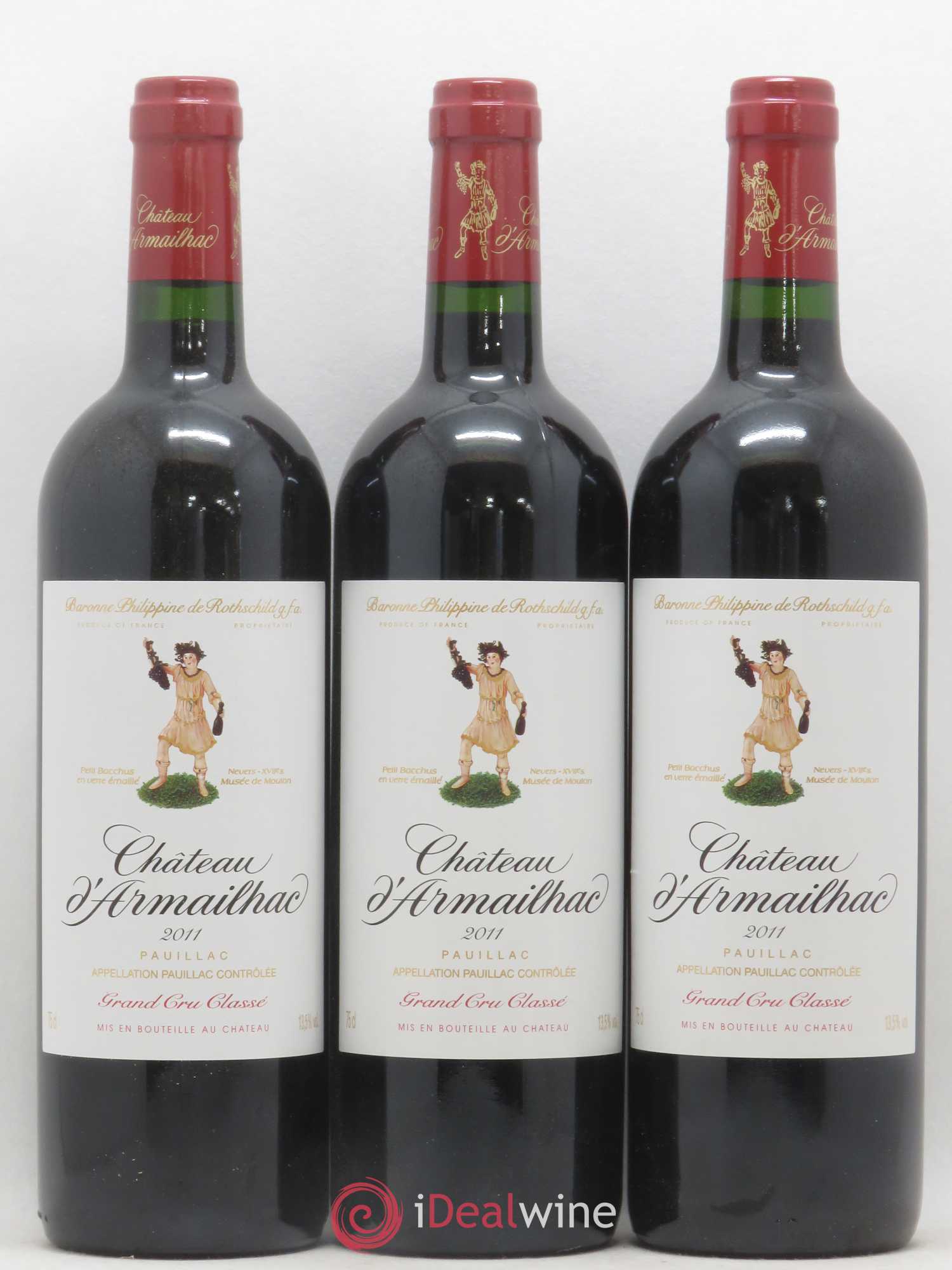 Château d' Armailhac - Mouton Baron(ne) Philippe 5ème Grand Cru Classé 2011 - Lotto di 12 bottiglie - 2