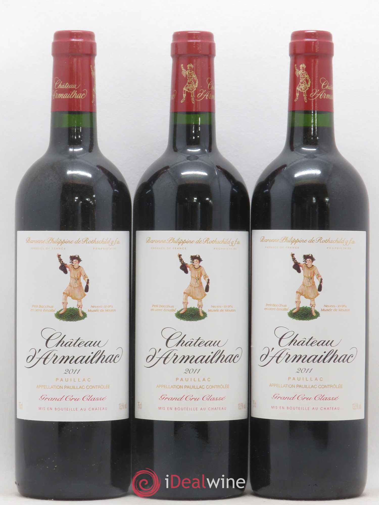 Château d' Armailhac - Mouton Baron(ne) Philippe 5ème Grand Cru Classé 2011 - Lotto di 12 bottiglie - 4