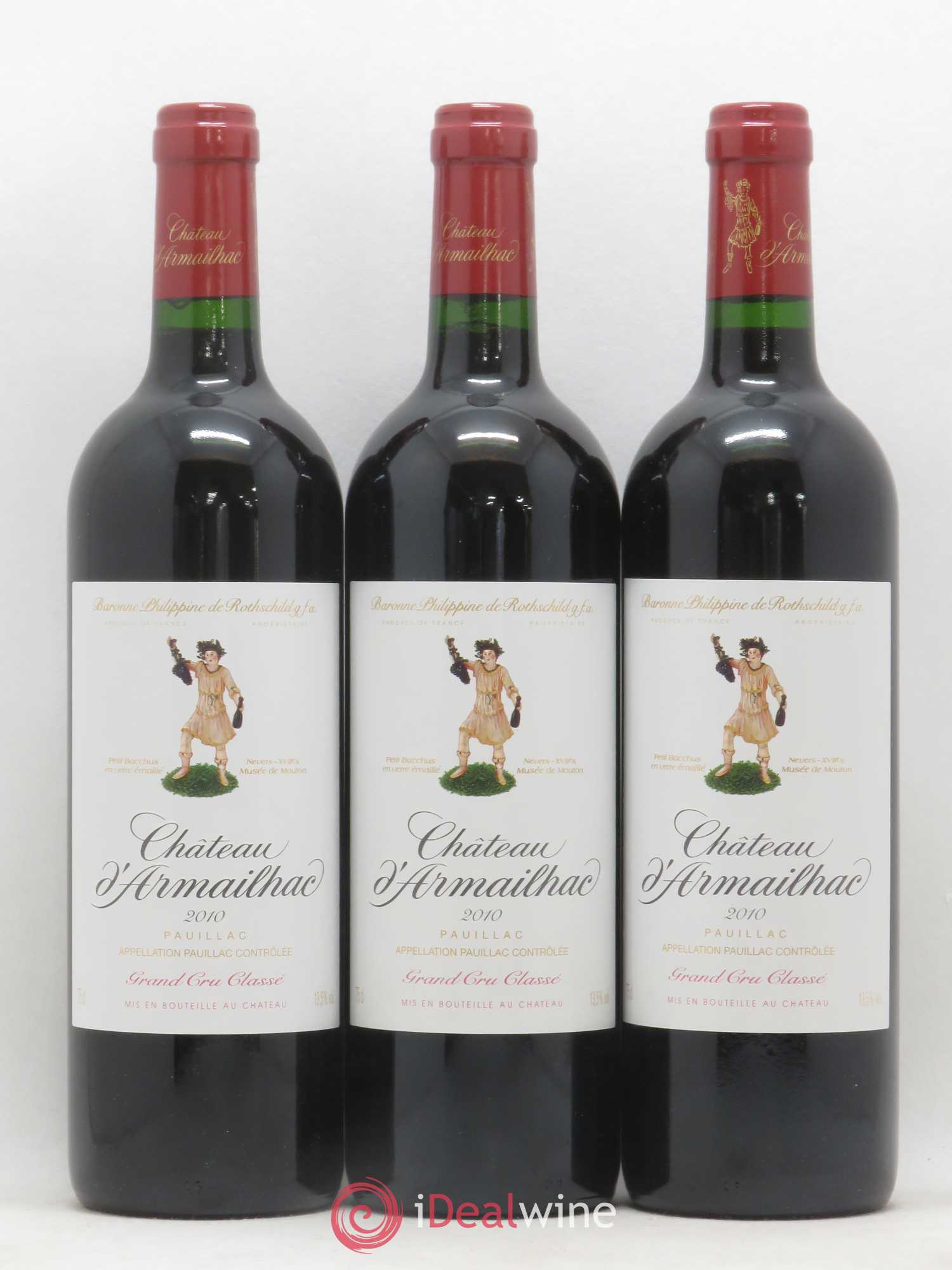 Château d' Armailhac - Mouton Baron(ne) Philippe 5ème Grand Cru Classé 2010 - Lot de 12 bouteilles - 2