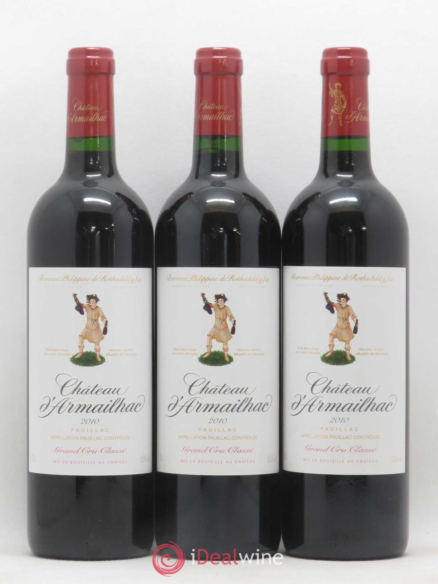 Château d' Armailhac - Mouton Baron(ne) Philippe 5ème Grand Cru Classé 2010 - Lot de 12 bouteilles - 4