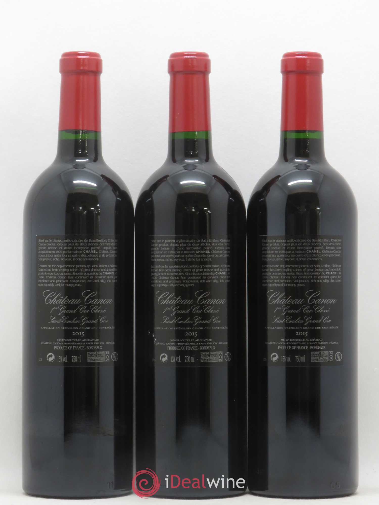 Château Canon 1er Grand Cru Classé B 2015 - Lotto di 6 bottiglie - 4