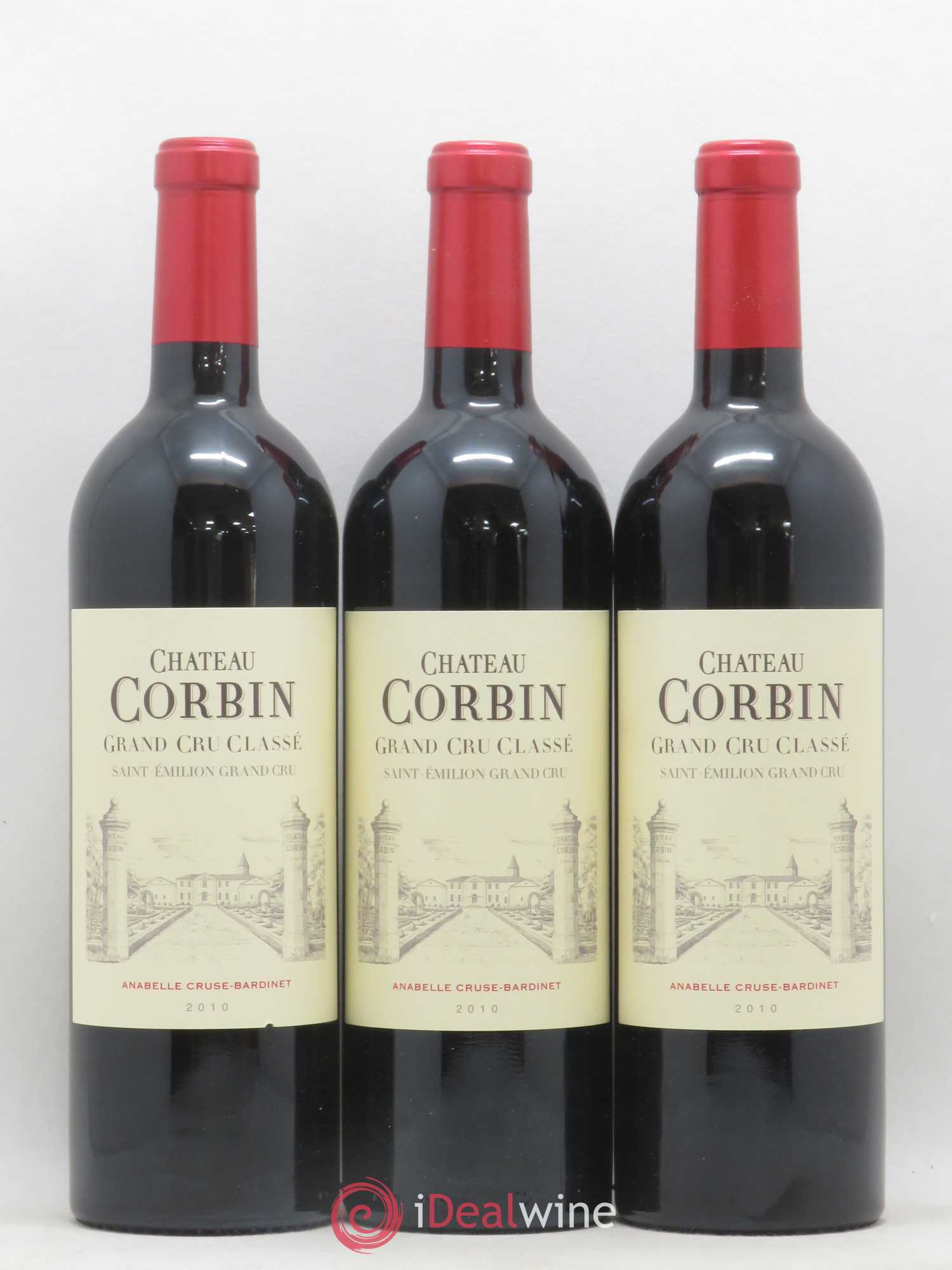 Château Corbin Grand Cru Classé 2010 - Lot de 6 bouteilles - 1