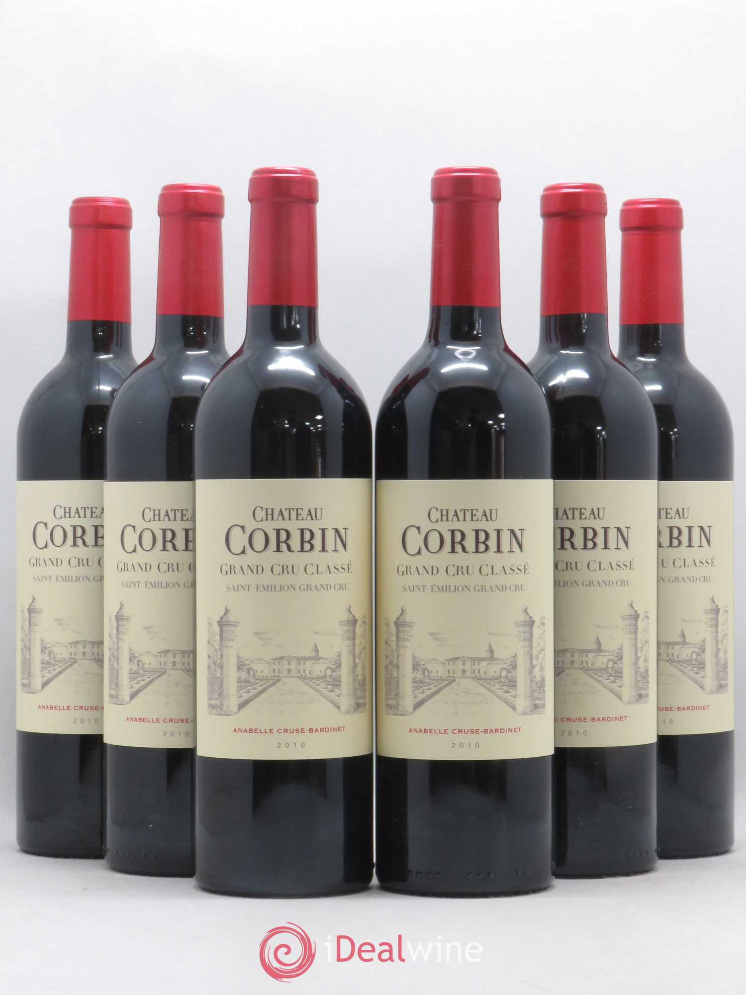 Château Corbin Grand Cru Classé 2010 - Lot de 6 bouteilles - 0