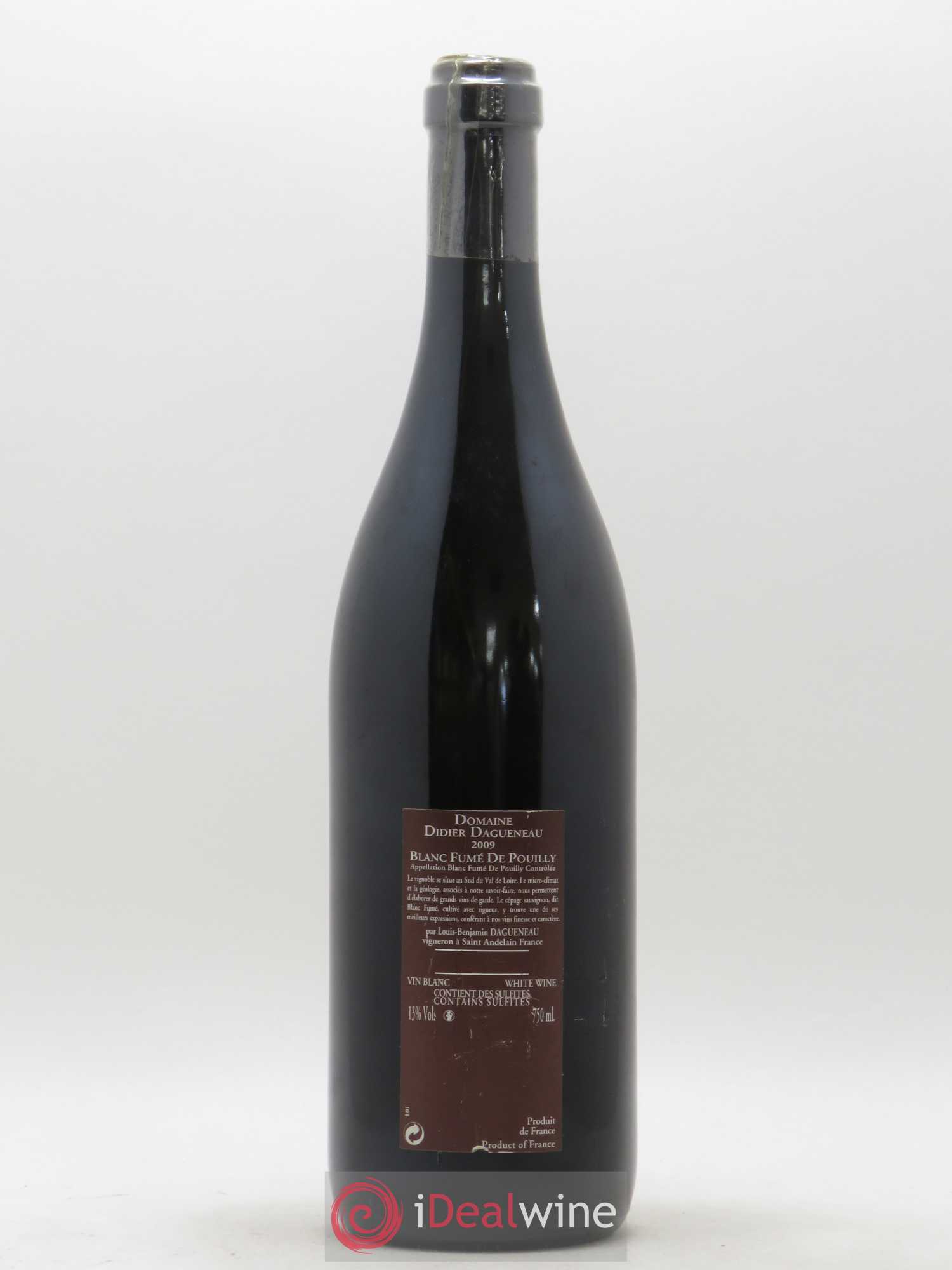 Vin de France (anciennement Pouilly-Fumé) Pur Sang Dagueneau (Domaine Didier - Louis-Benjamin) 2009 - Lot de 1 bouteille - 1