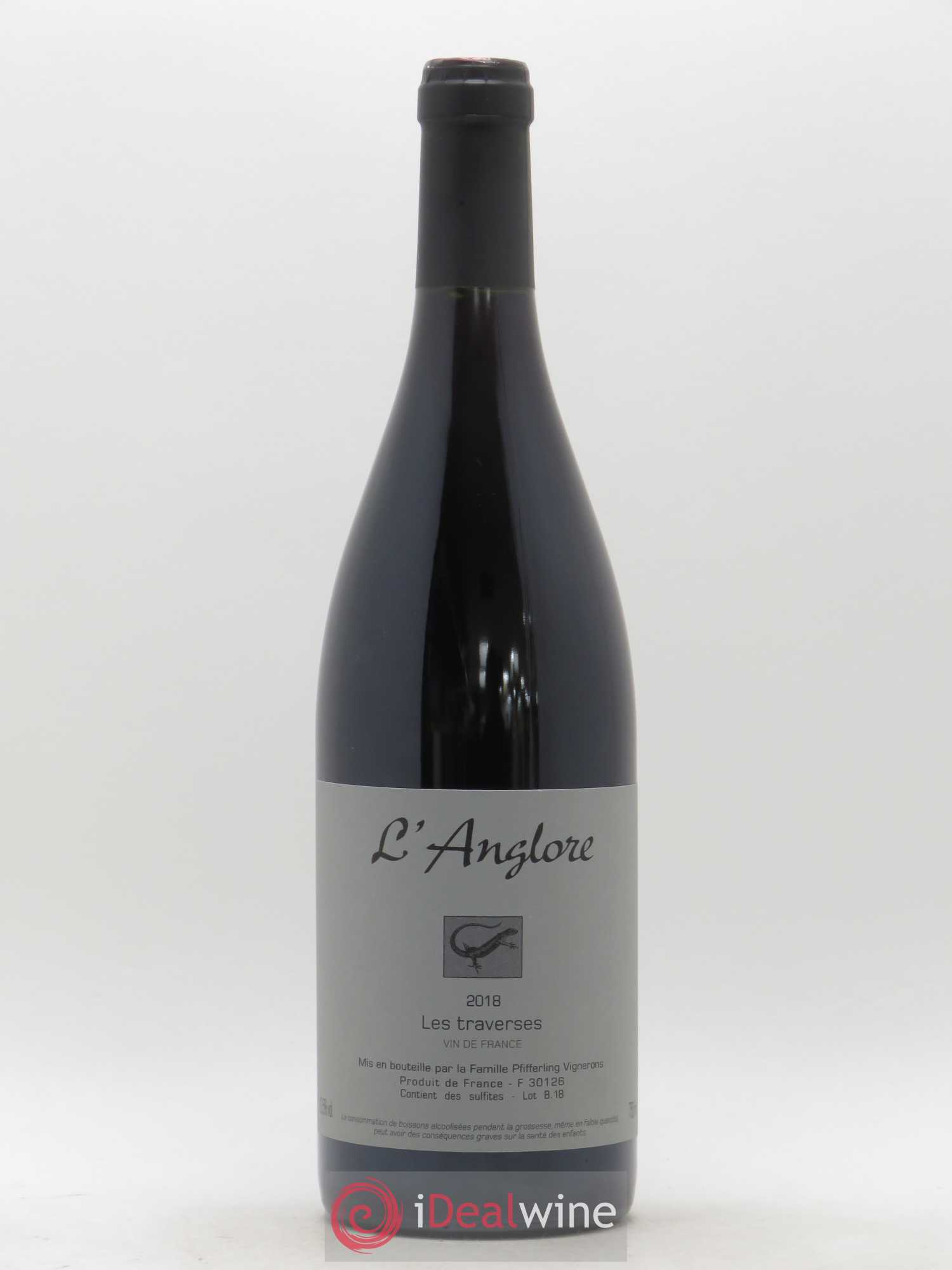 Vin de France Les Traverses L'Anglore 2018 - Lot de 1 bouteille - 0