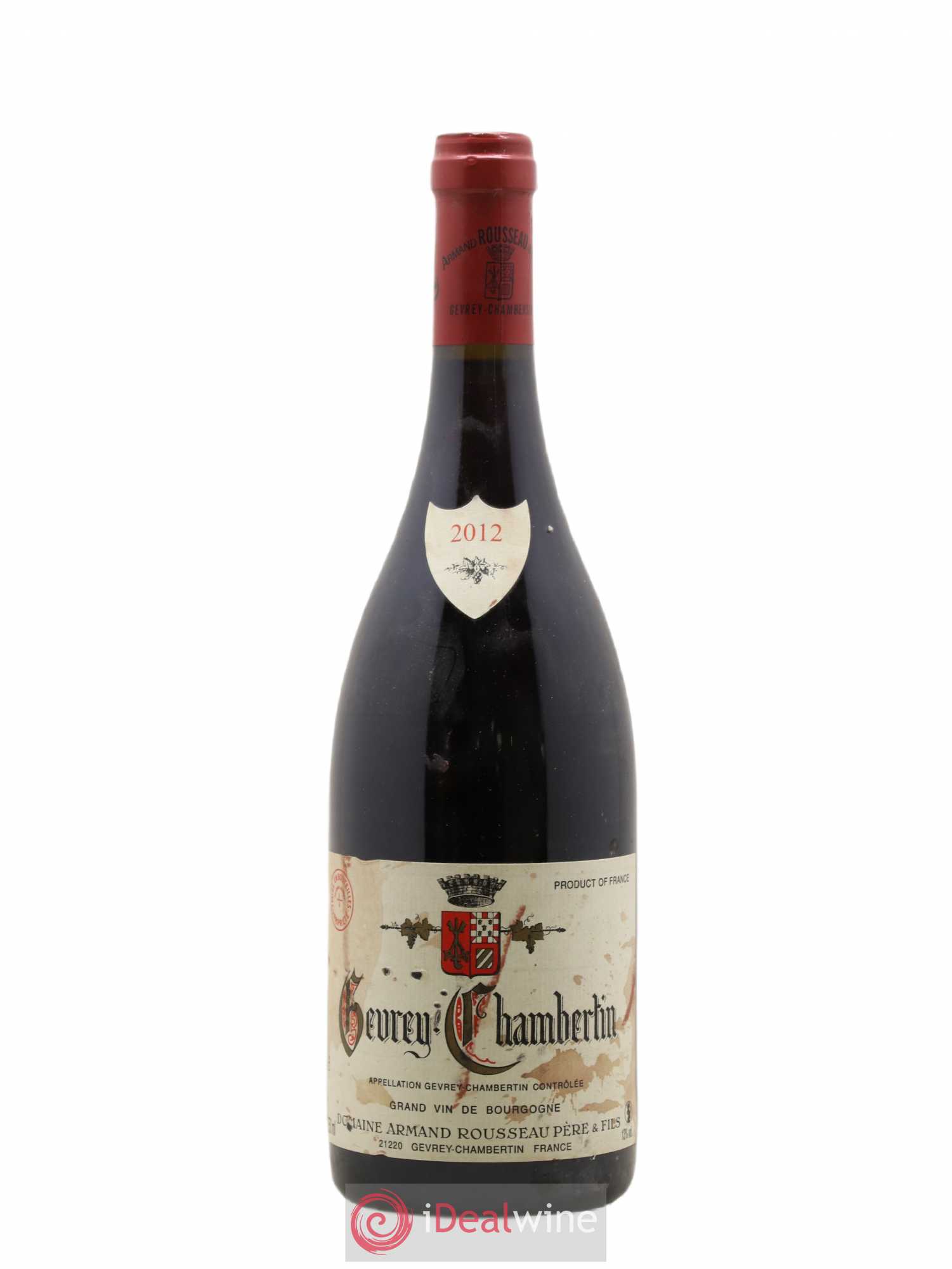 Gevrey-Chambertin Armand Rousseau (Domaine) 2012 - Lot de 1 bouteille - 0