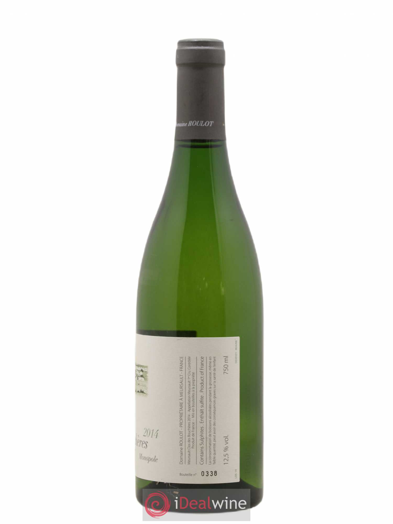 Meursault 1er Cru Clos des Bouchères  Roulot (Domaine) 2014 - Lot de 1 bouteille - 1