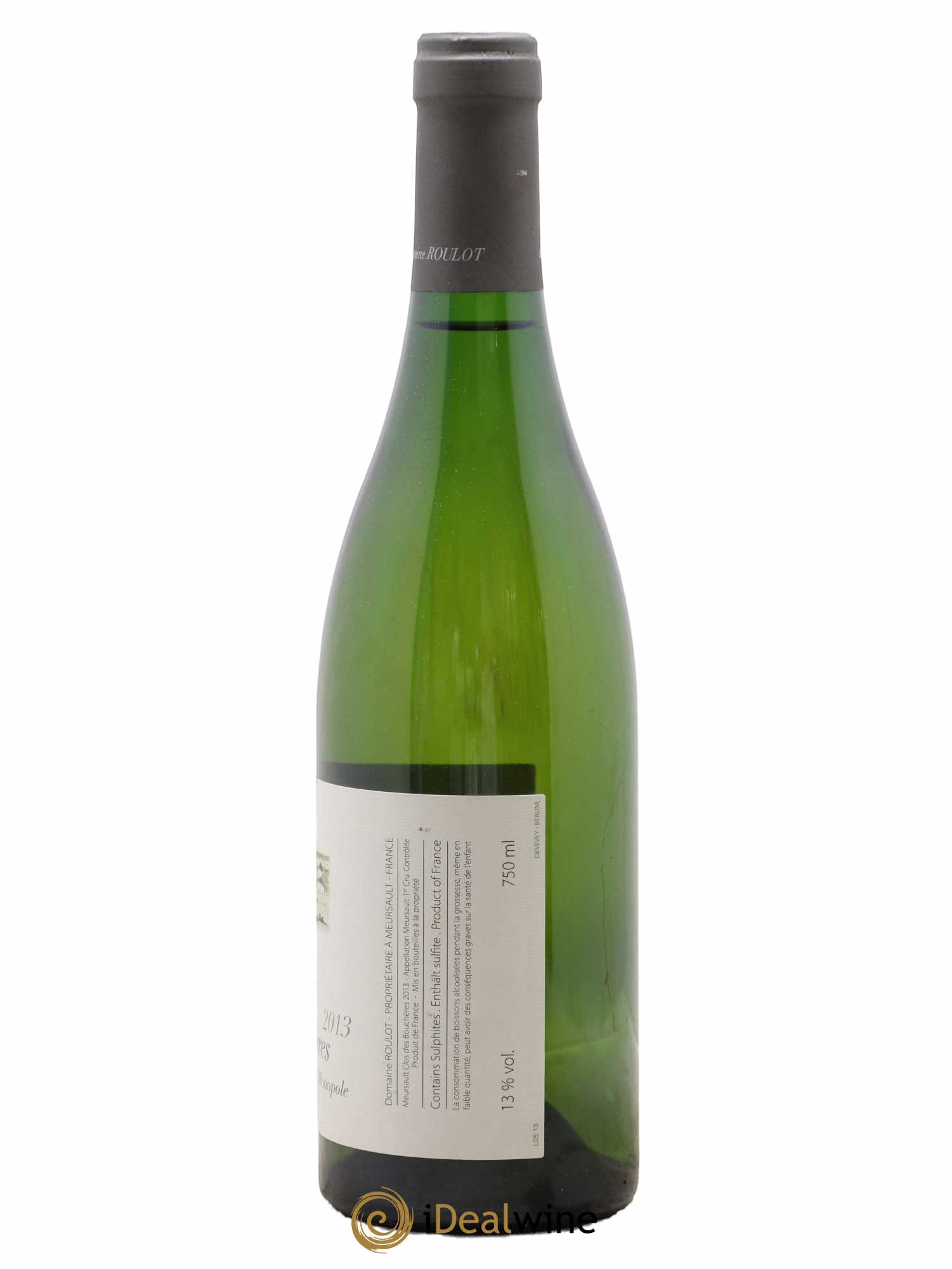 Meursault 1er Cru Clos des Bouchères Roulot (Domaine) 2013 - Lot de 1 bouteille - 1