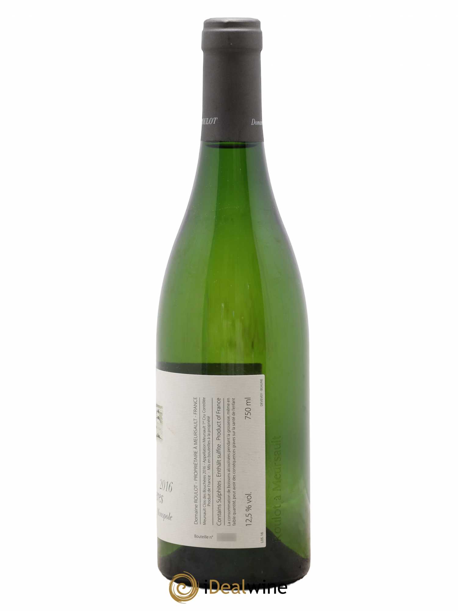 Meursault 1er Cru Clos des Bouchères  Roulot (Domaine) 2016 - Lot de 1 bouteille - 1