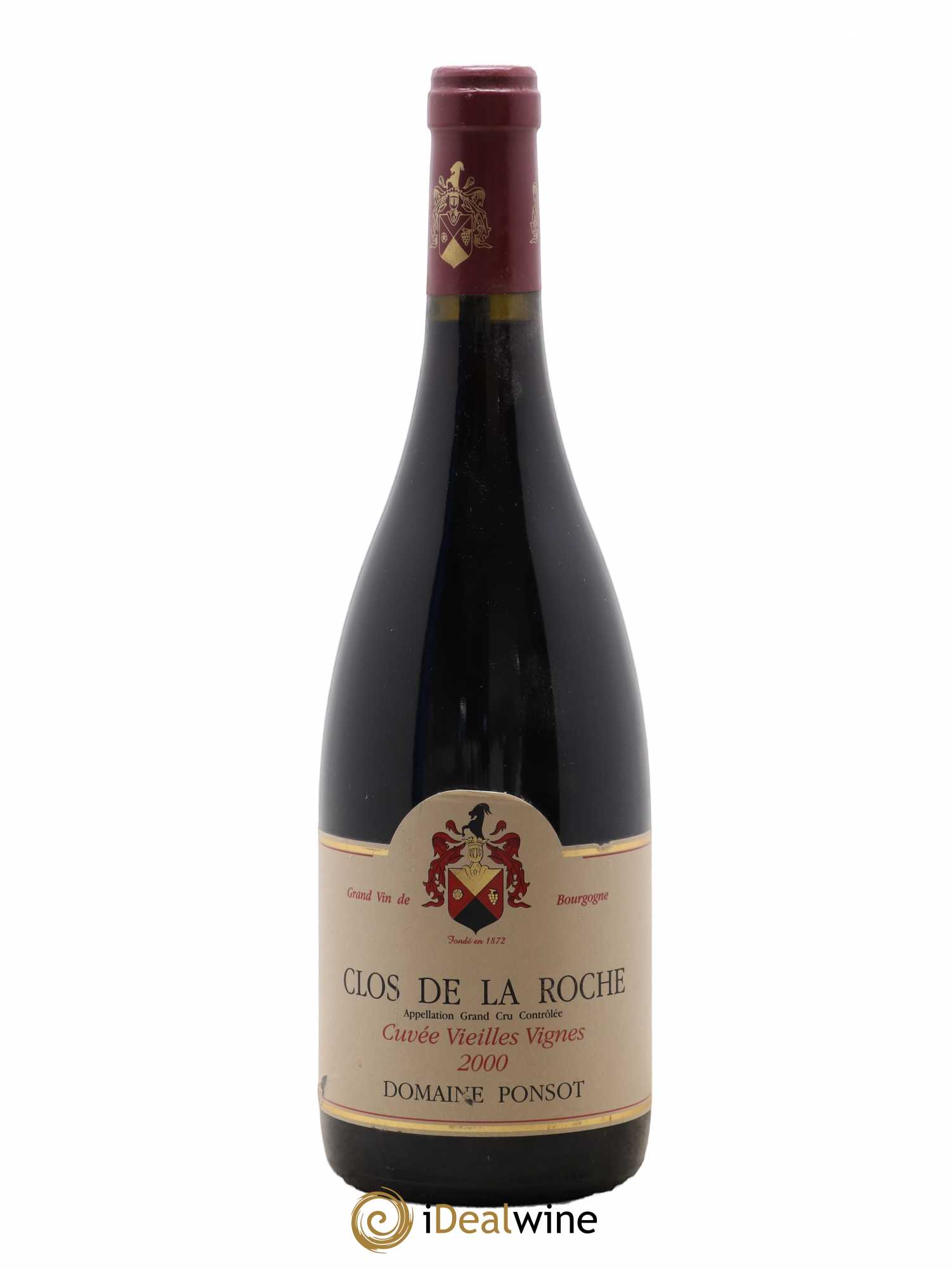 Clos de la Roche Grand Cru Vieilles Vignes Ponsot (Domaine) 2000 - Lot de 1 bouteille - 0
