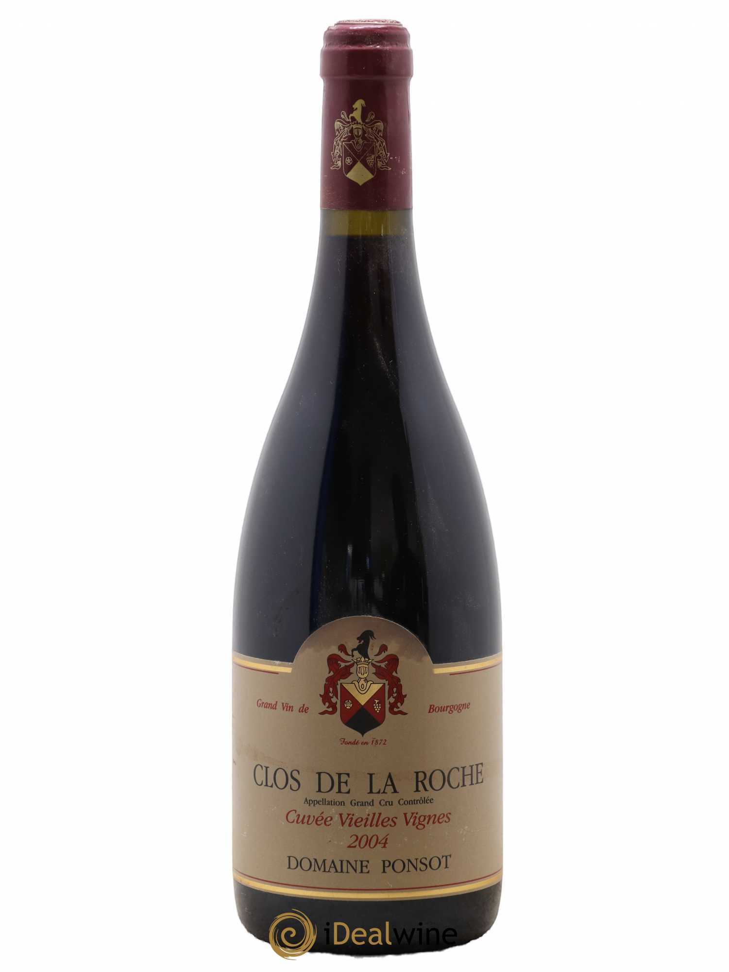 Clos de la Roche Grand Cru Vieilles Vignes Ponsot (Domaine) 2004 - Lot de 1 bouteille - 0