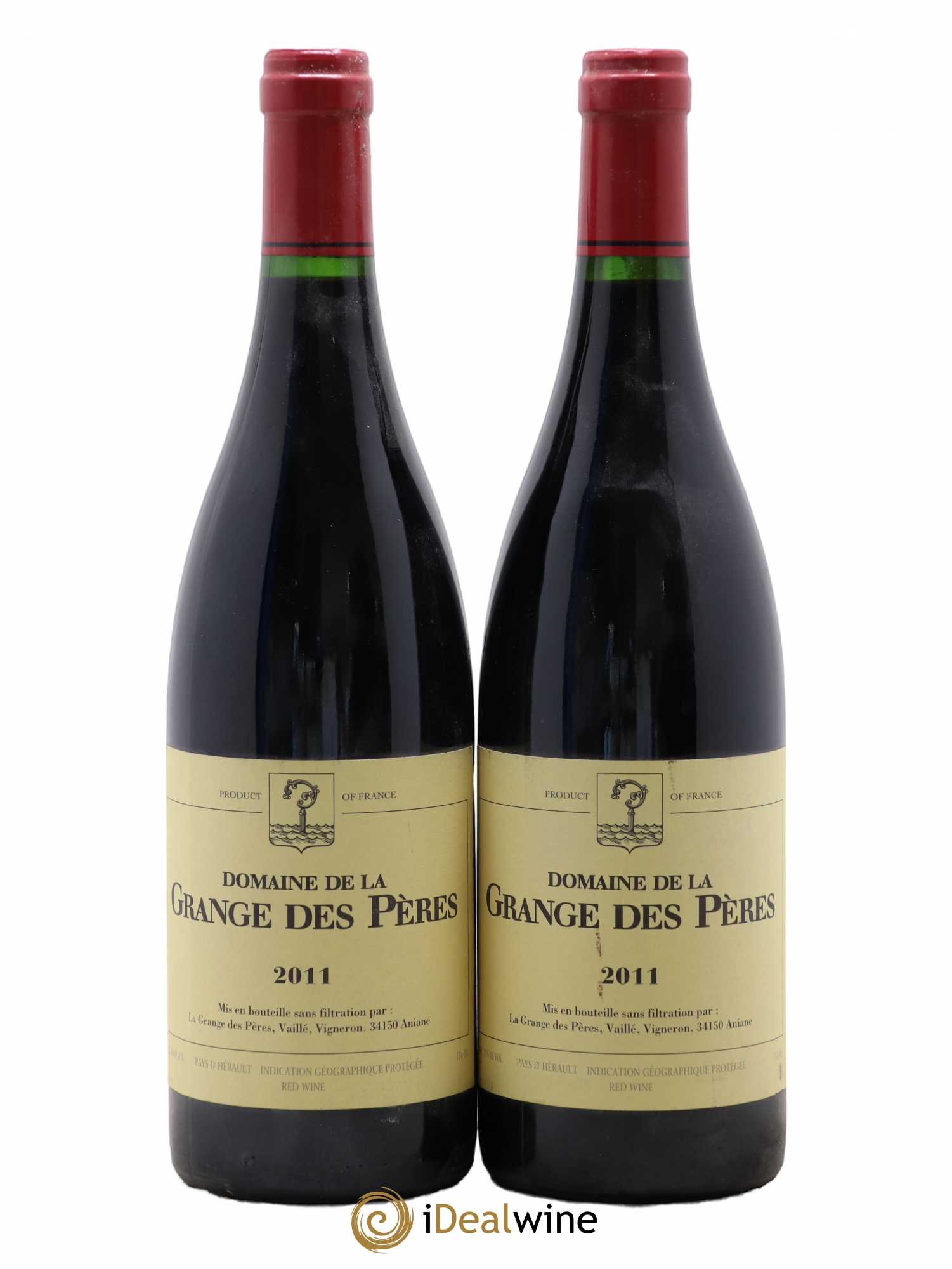 Pays d'Hérault Grange des Pères Laurent Vaillé 2011 - Lot de 2 bouteilles - 0