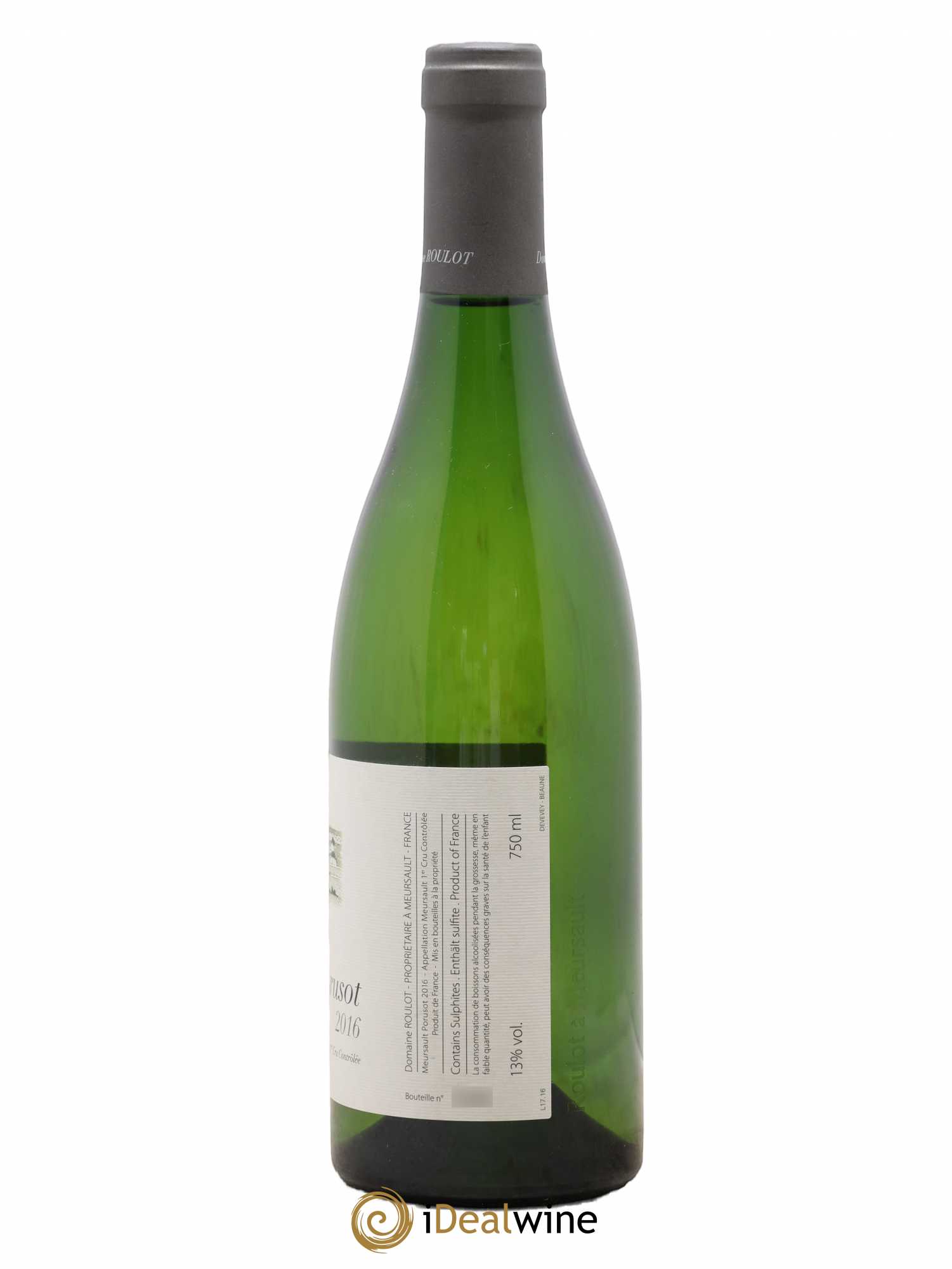 Meursault 1er Cru Le Porusot Roulot (Domaine) 2016 - Lot de 1 bouteille - 1