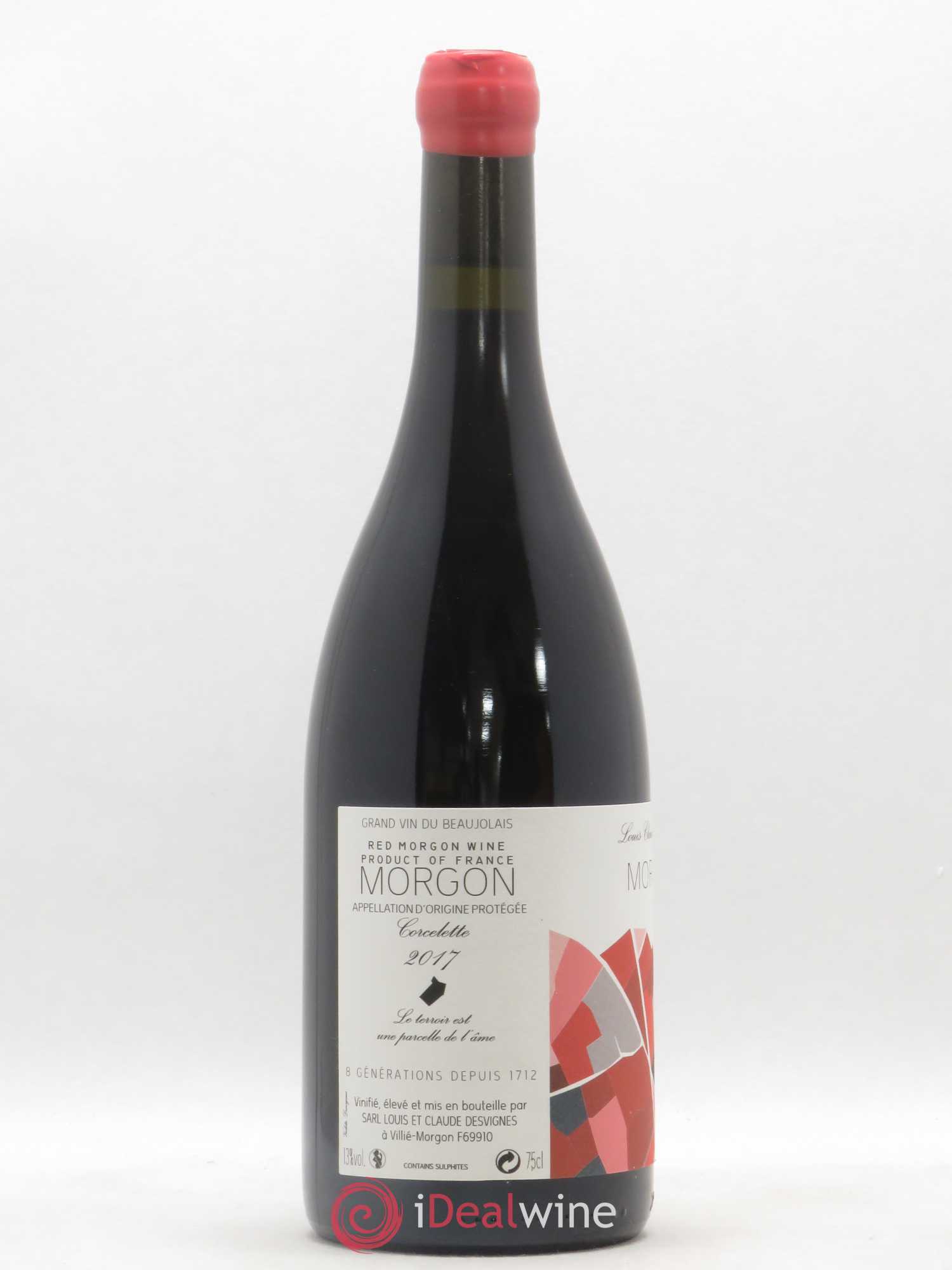 Morgon Corcelette Louis-Claude Desvignes 2017 - Lot de 1 bouteille - 1