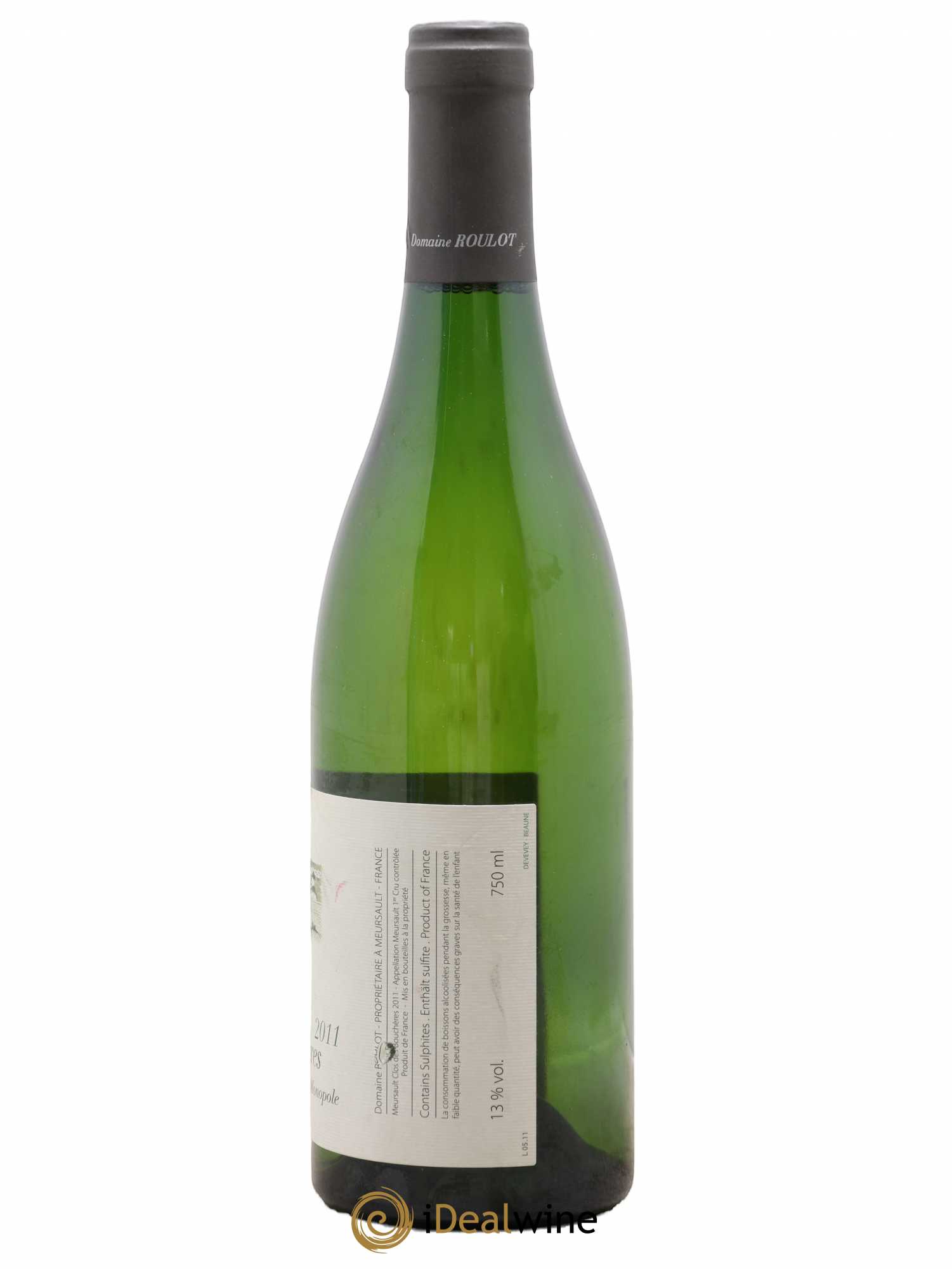 Meursault 1er Cru Clos des Bouchères  Roulot (Domaine) 2011 - Lot de 1 bouteille - 1