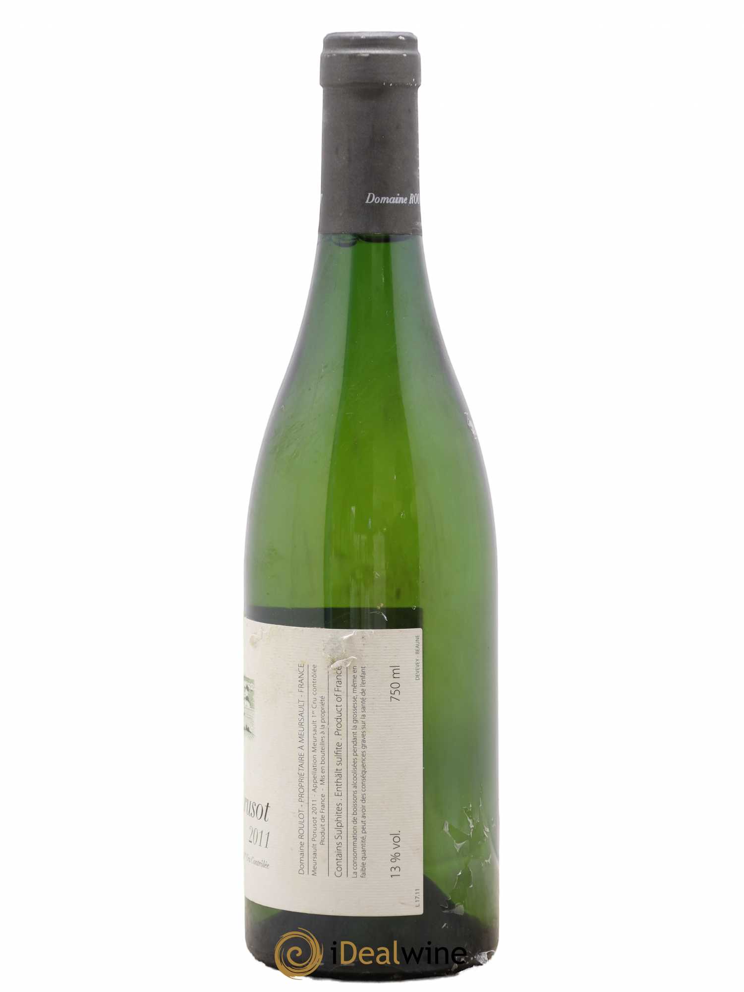 Meursault 1er Cru Le Porusot Roulot (Domaine) 2011 - Lot de 1 bouteille - 1