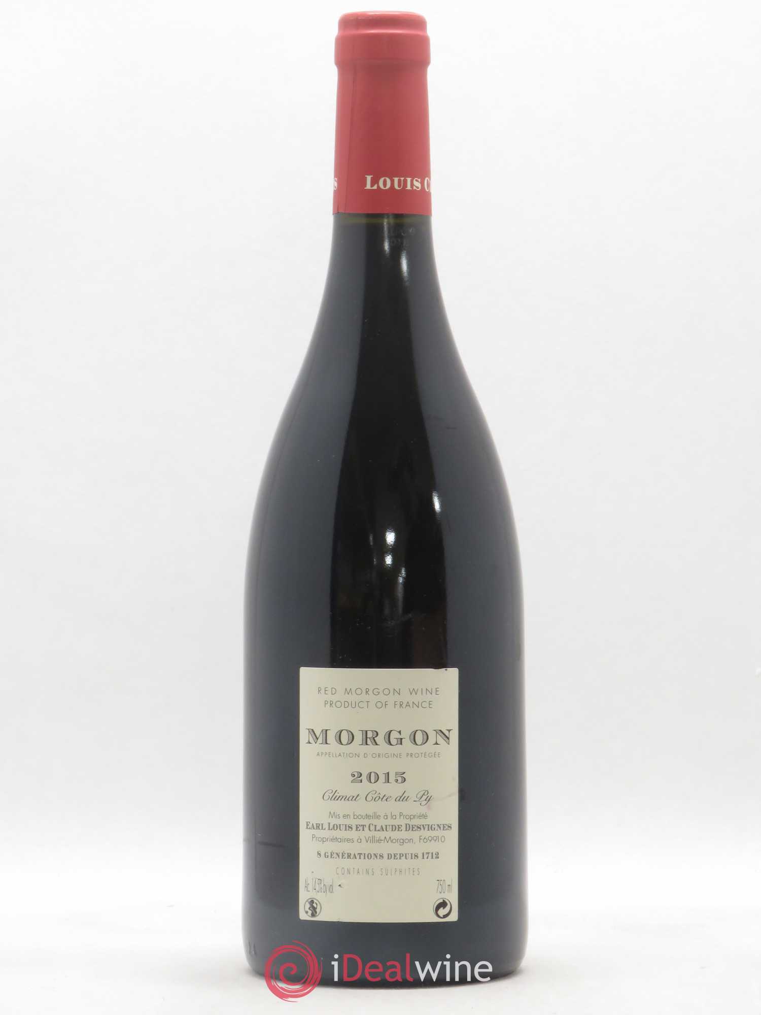 Morgon Côte du Py Louis-Claude Desvignes 2015 - Lot de 1 bouteille - 1