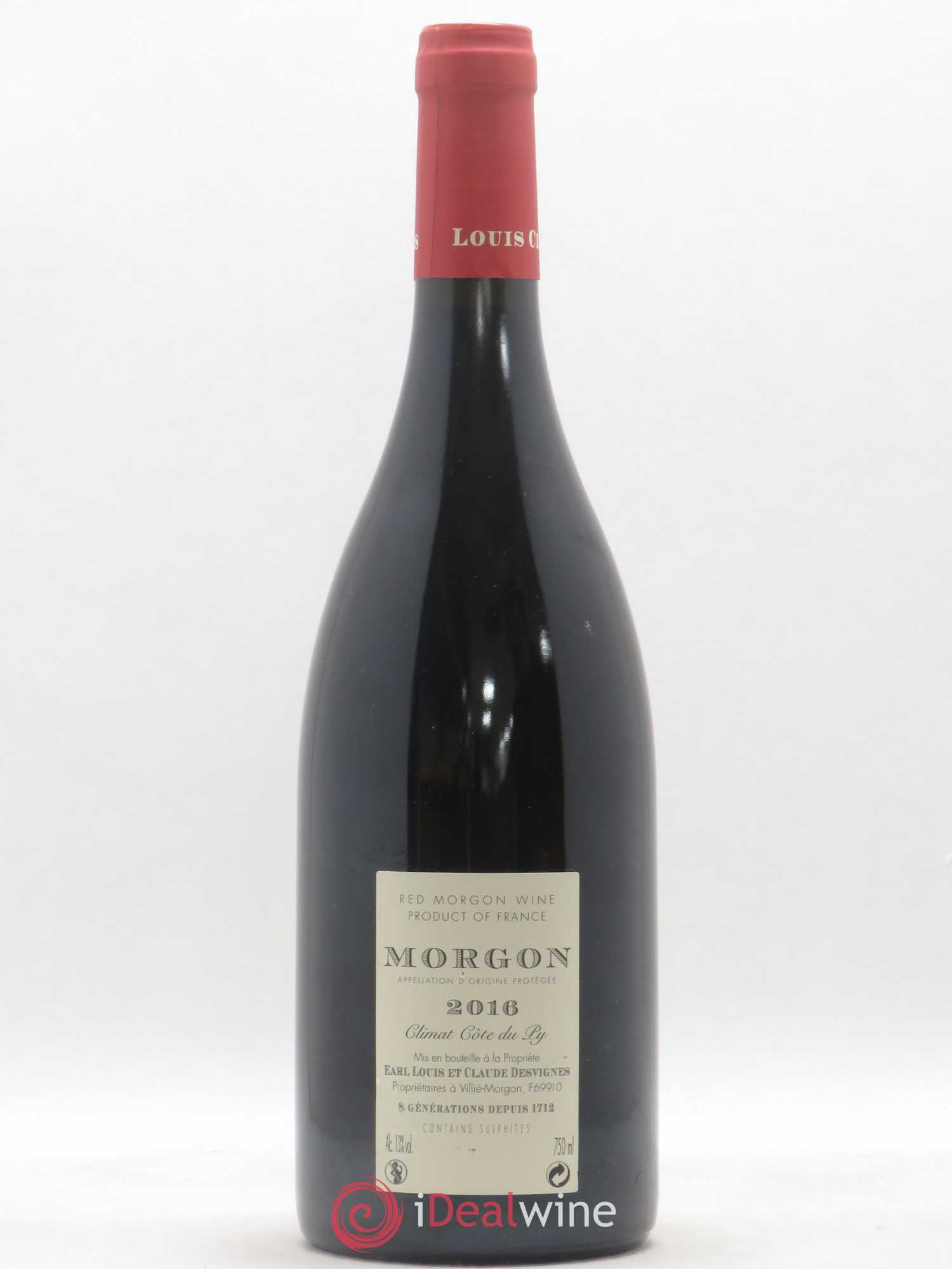 Morgon Côte du Py Louis-Claude Desvignes 2016 - Lot de 1 bouteille - 1