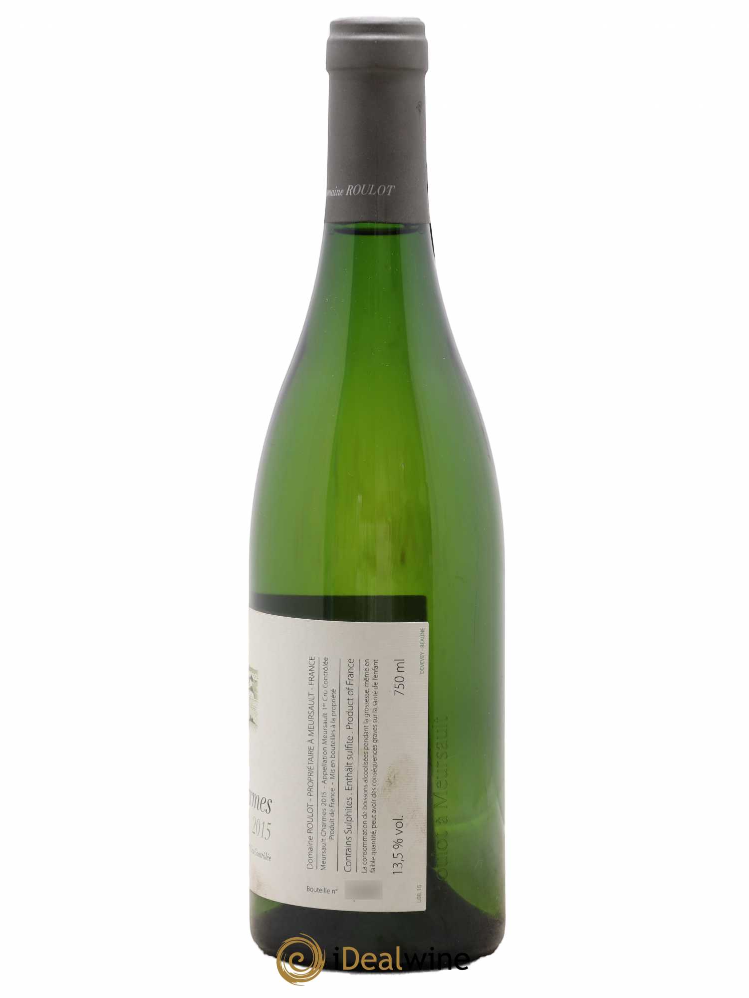 Meursault 1er Cru Charmes Roulot (Domaine) 2015 - Lot de 1 bouteille - 1