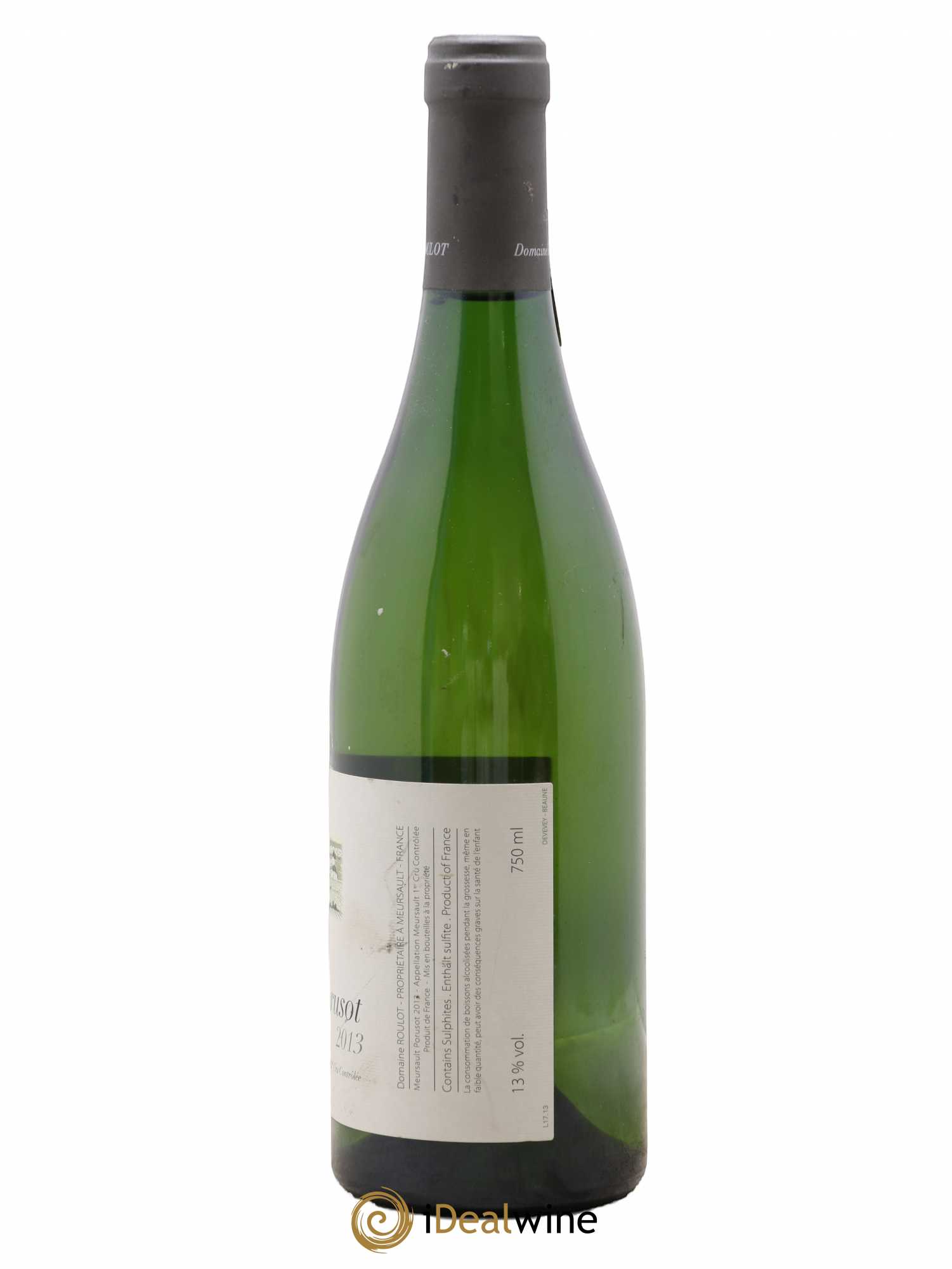 Meursault 1er Cru Le Porusot Roulot (Domaine) 2013 - Lot de 1 bouteille - 1