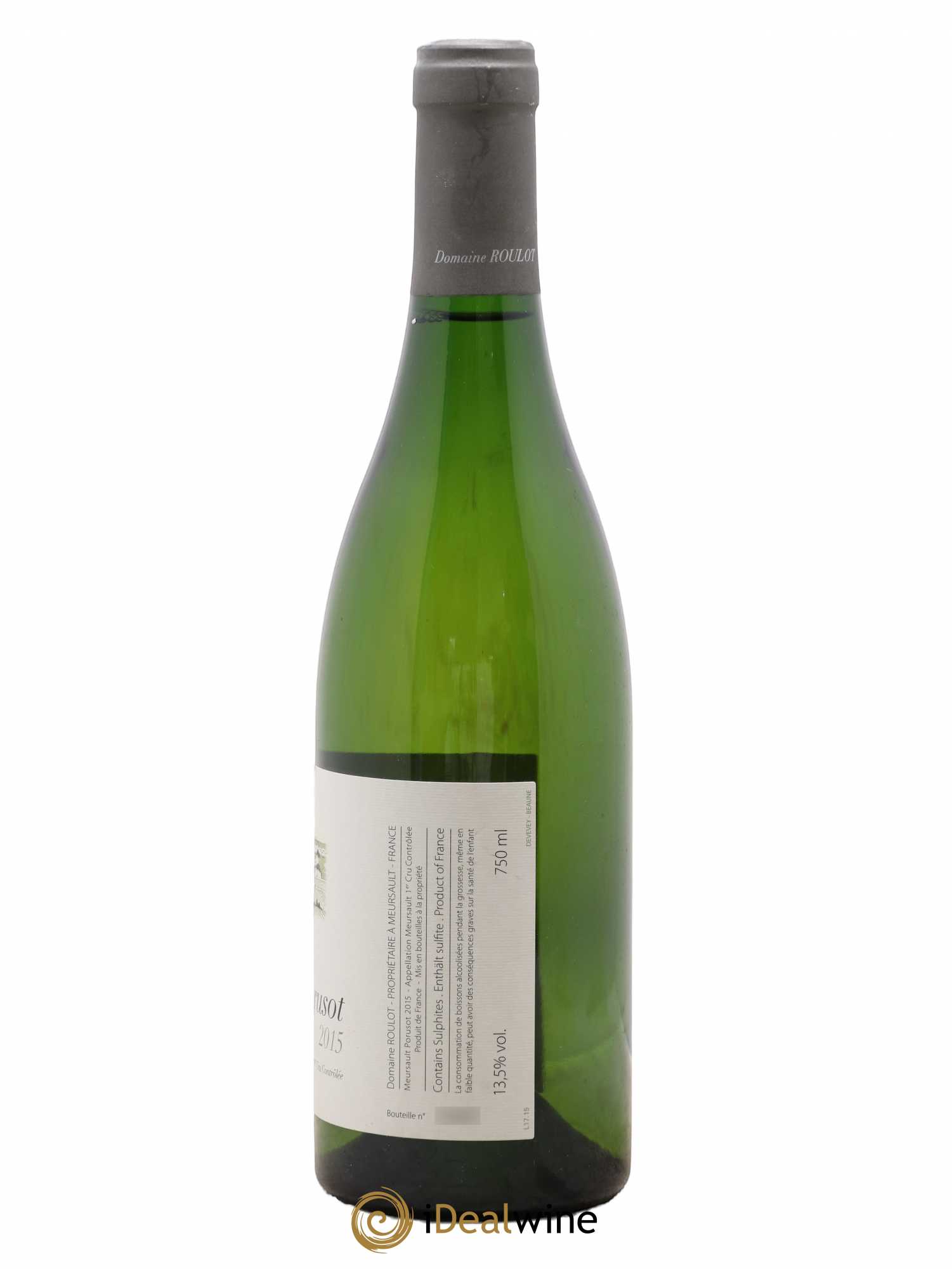 Meursault 1er Cru Le Porusot Roulot (Domaine) 2015 - Lot de 1 bouteille - 1