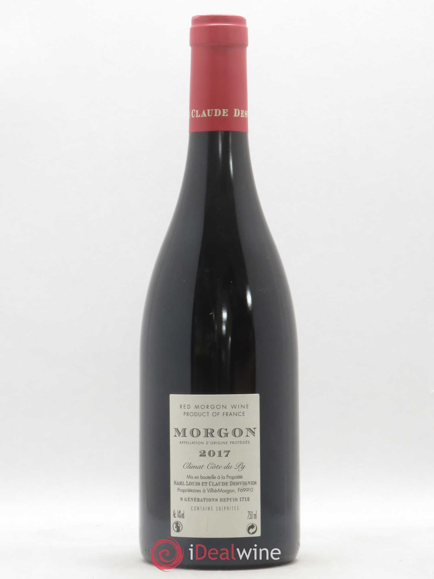 Morgon Côte du Py Louis-Claude Desvignes 2017 - Lot de 1 bouteille - 1