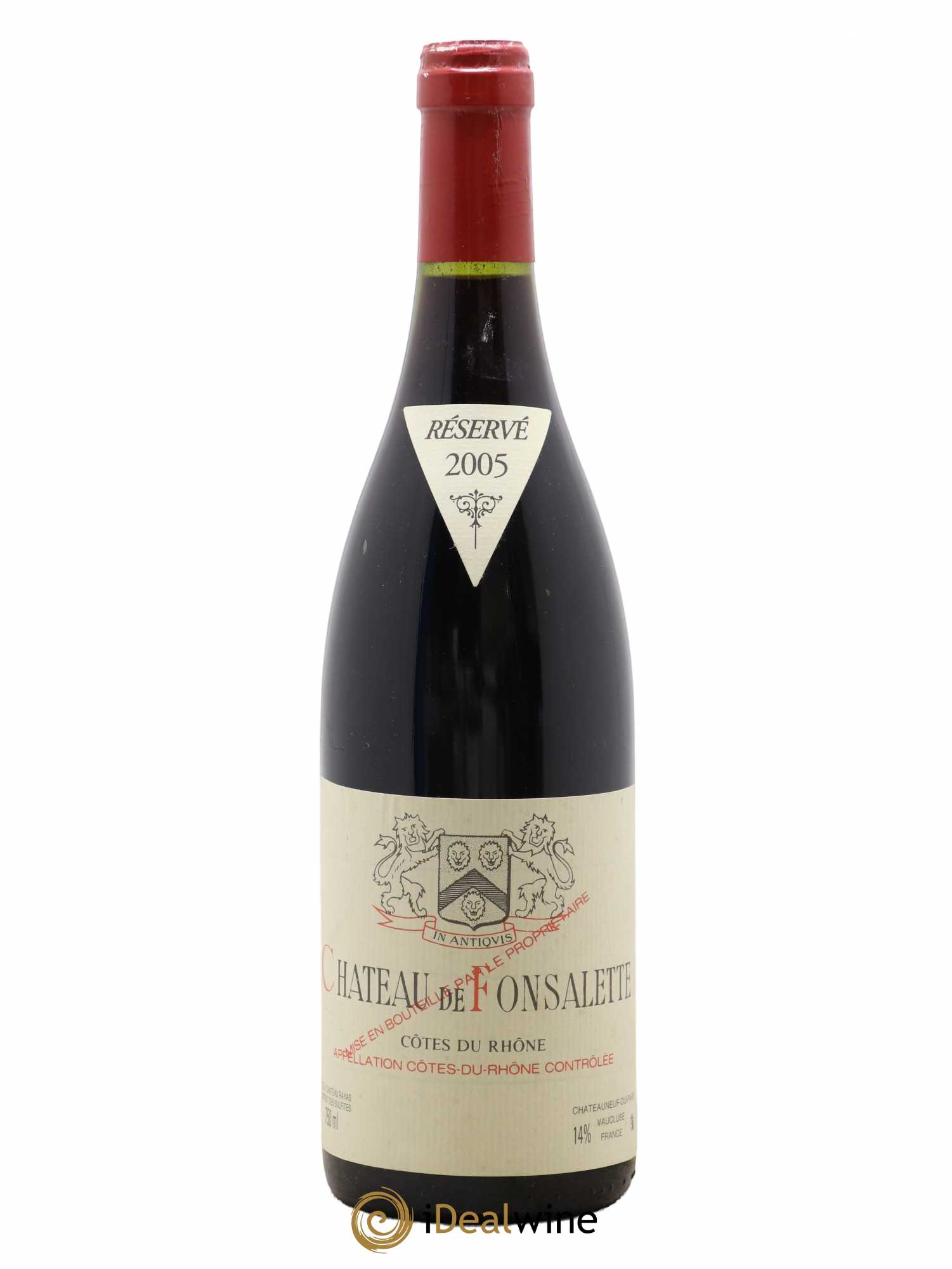 Côtes-du-Rhône Château de Fonsalette Emmanuel Reynaud 2005 - Lot de 1 bouteille - 0