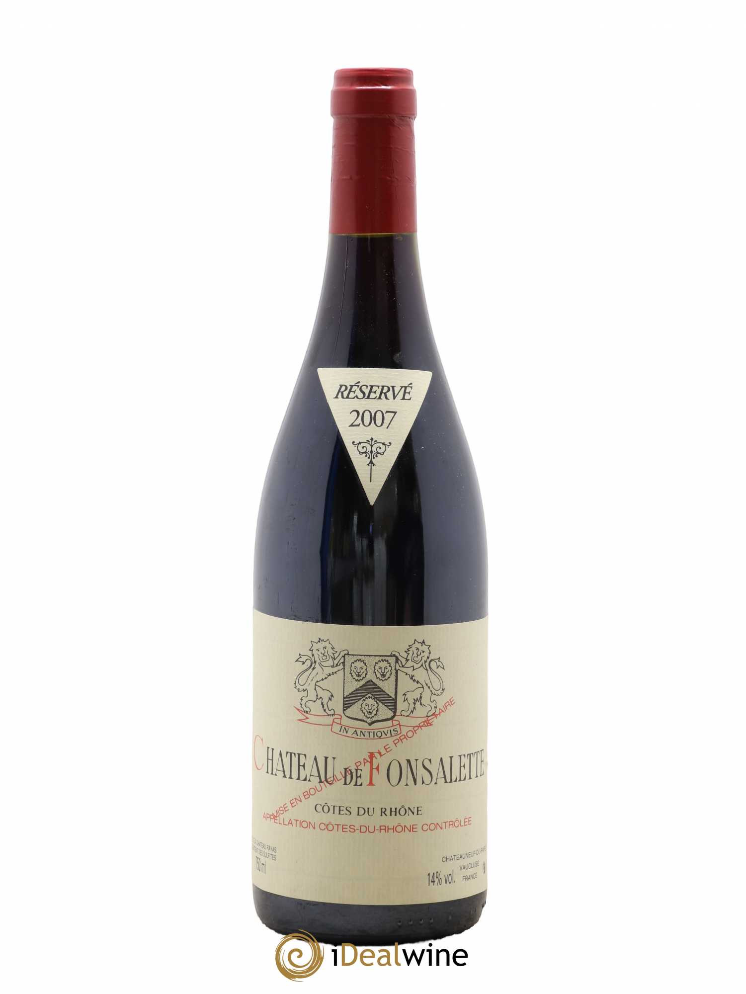 Côtes-du-Rhône Château de Fonsalette Emmanuel Reynaud 2007 - Lot de 1 bouteille - 0
