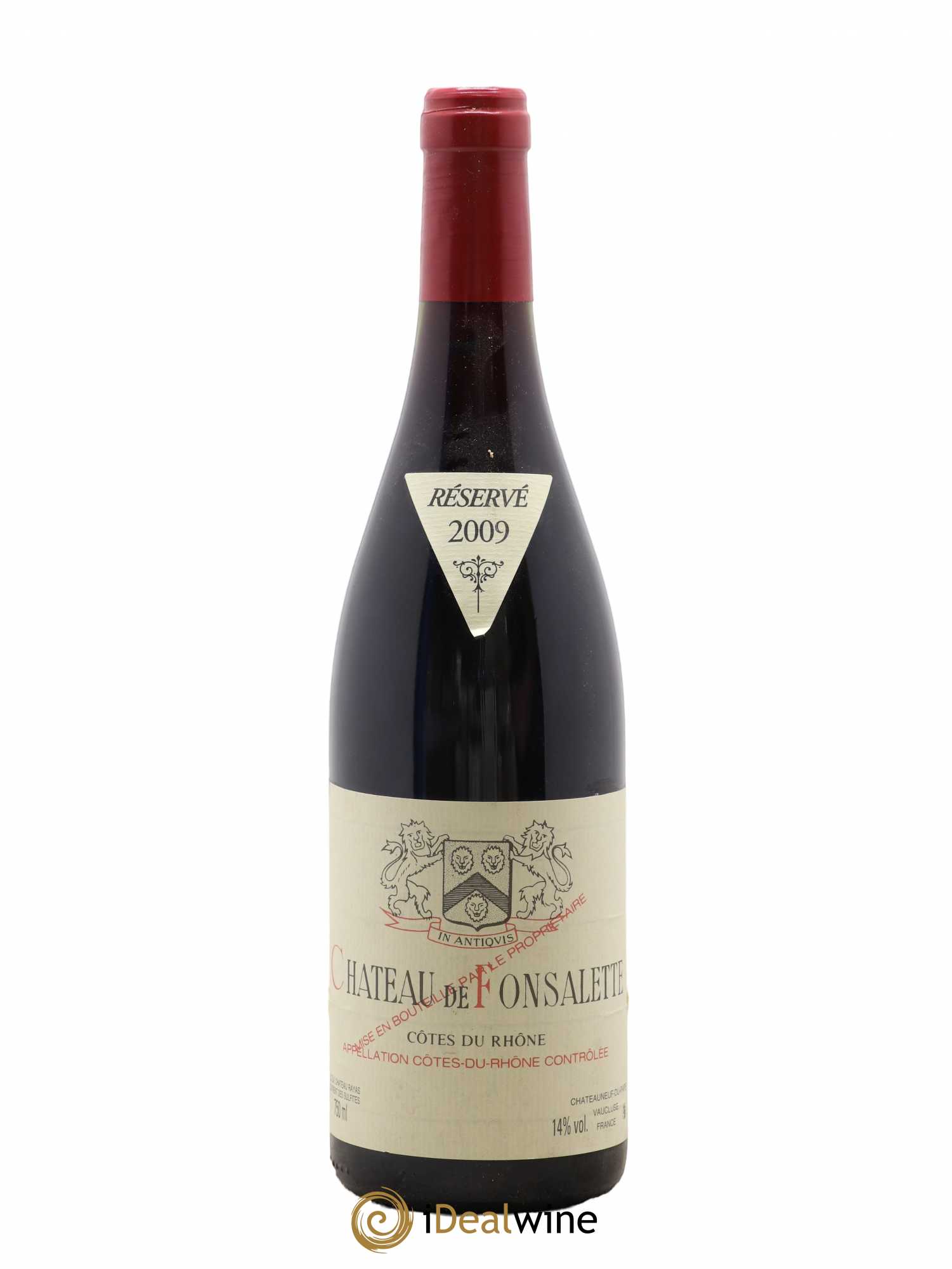 Côtes-du-Rhône Château de Fonsalette Emmanuel Reynaud 2009 - Lot de 1 bouteille - 0