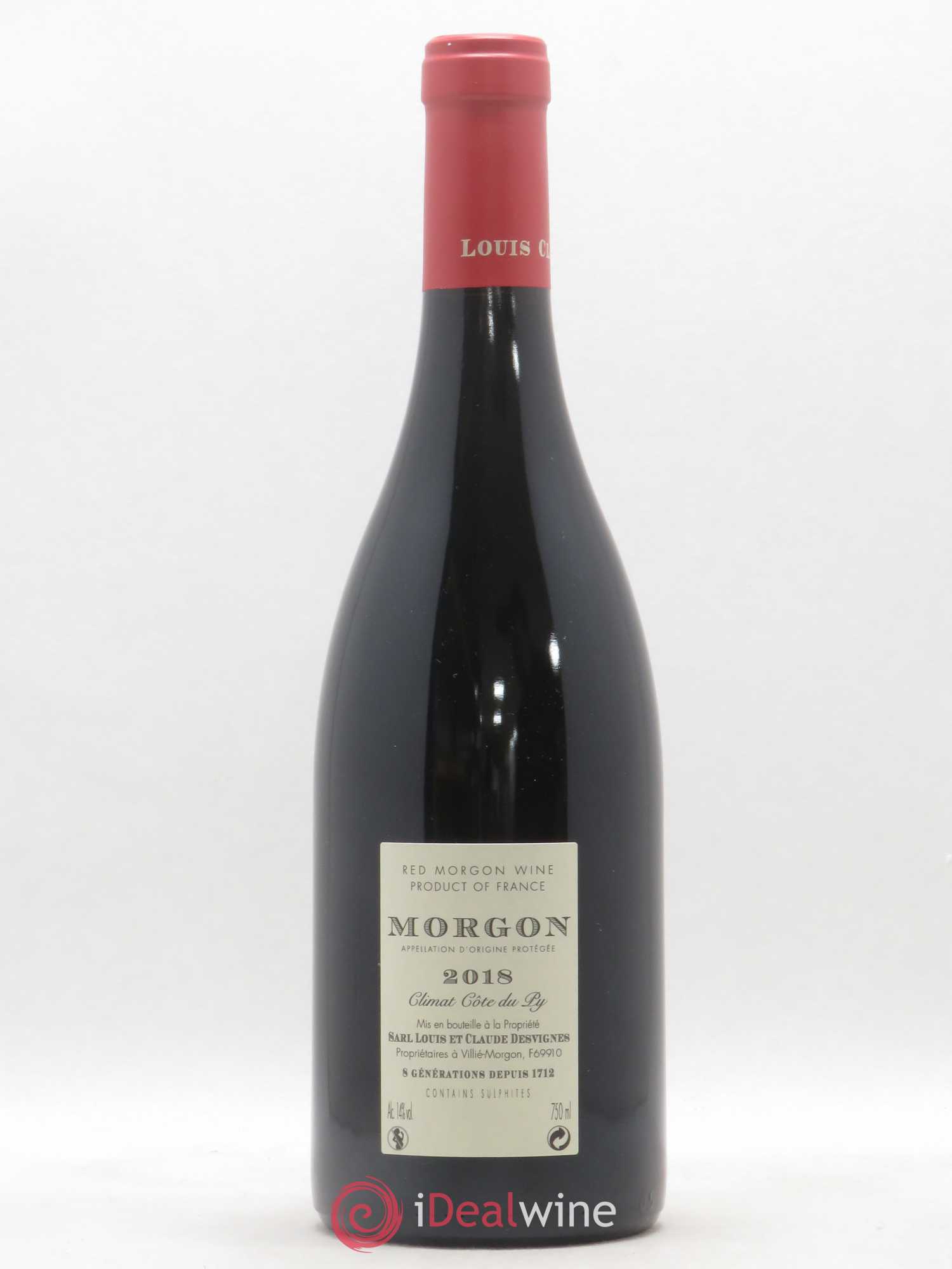 Morgon Côte du Py Louis-Claude Desvignes 2018 - Lot de 1 bouteille - 1